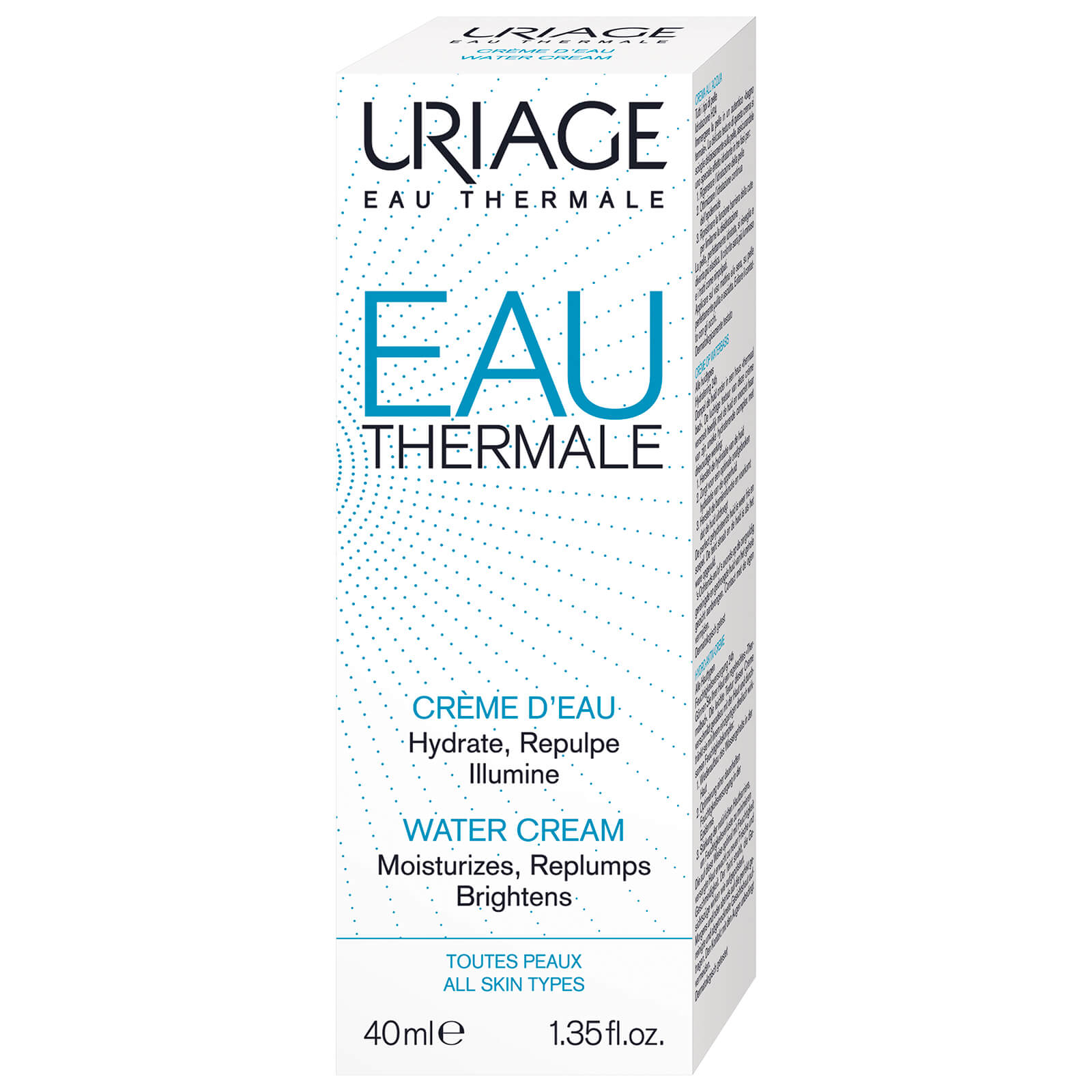 Uriage Eau Thermale Light Water Cream 40ml Free Shipping Lookfantastic
