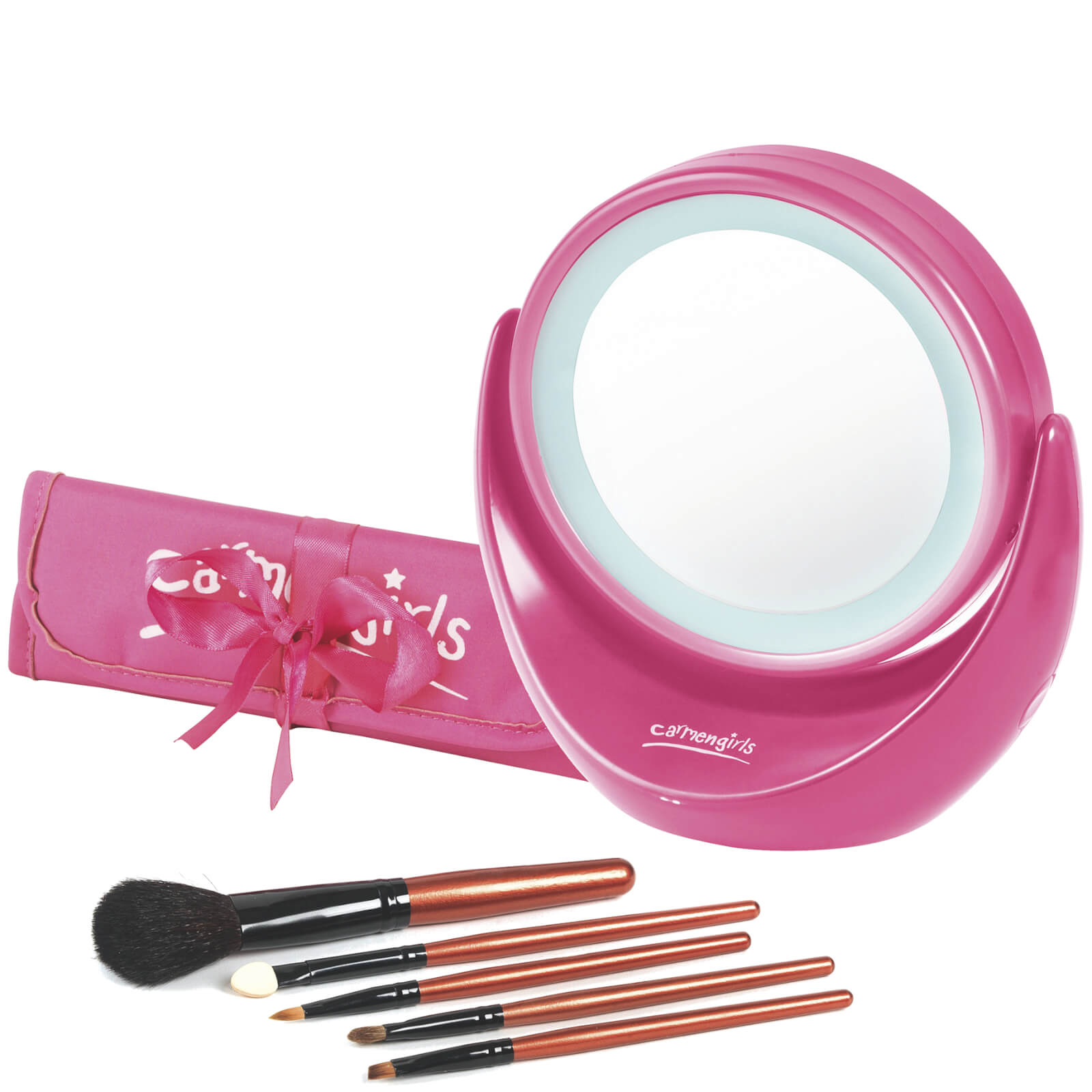 Carmen Girls Vanity Mirror With Light Gift Set Pink Iwoot Carmen Girls Vanity Mirror With Light Gift Set Pink