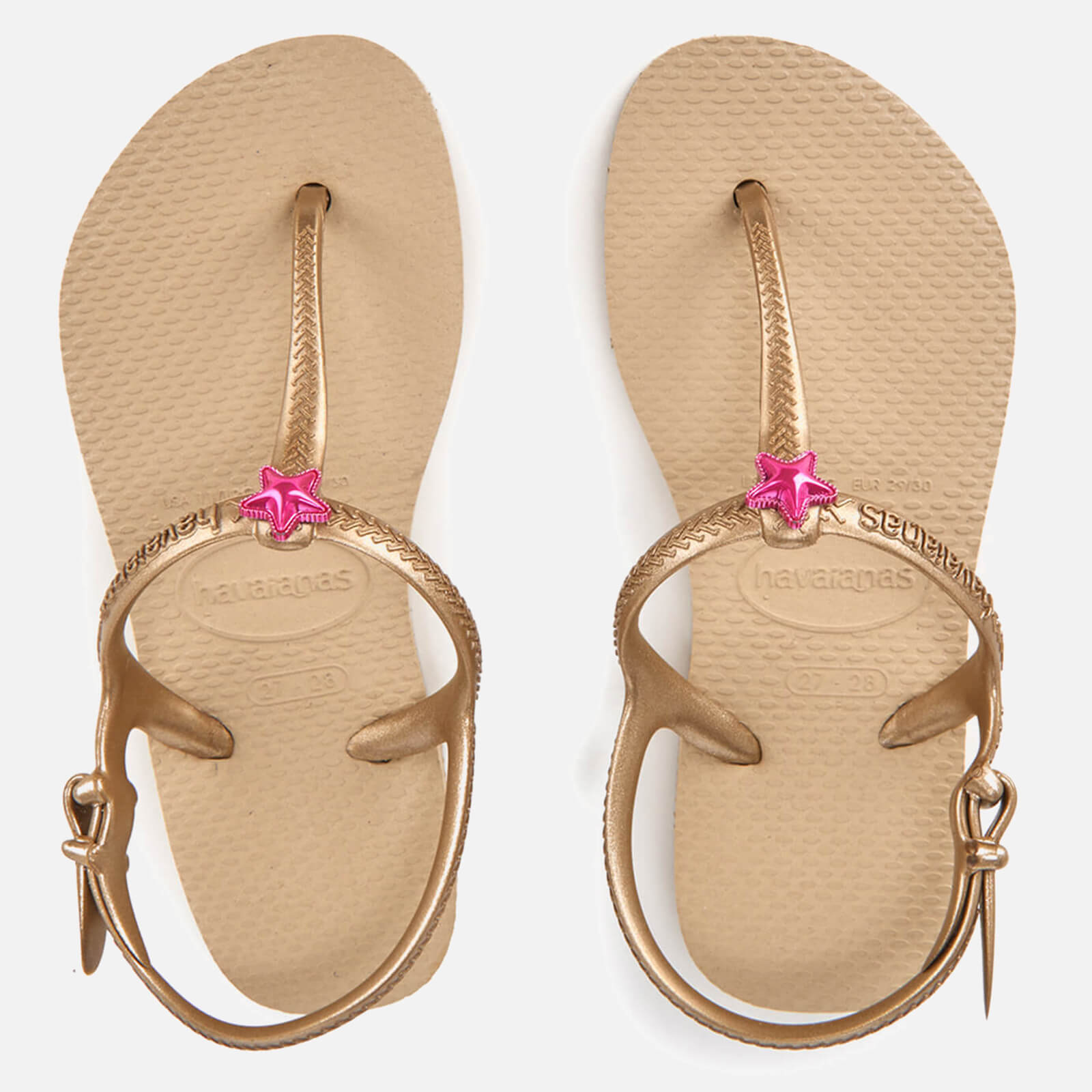 Details About Havaianas Top Tiras Female Flips Synthetic Rose Gold Rose