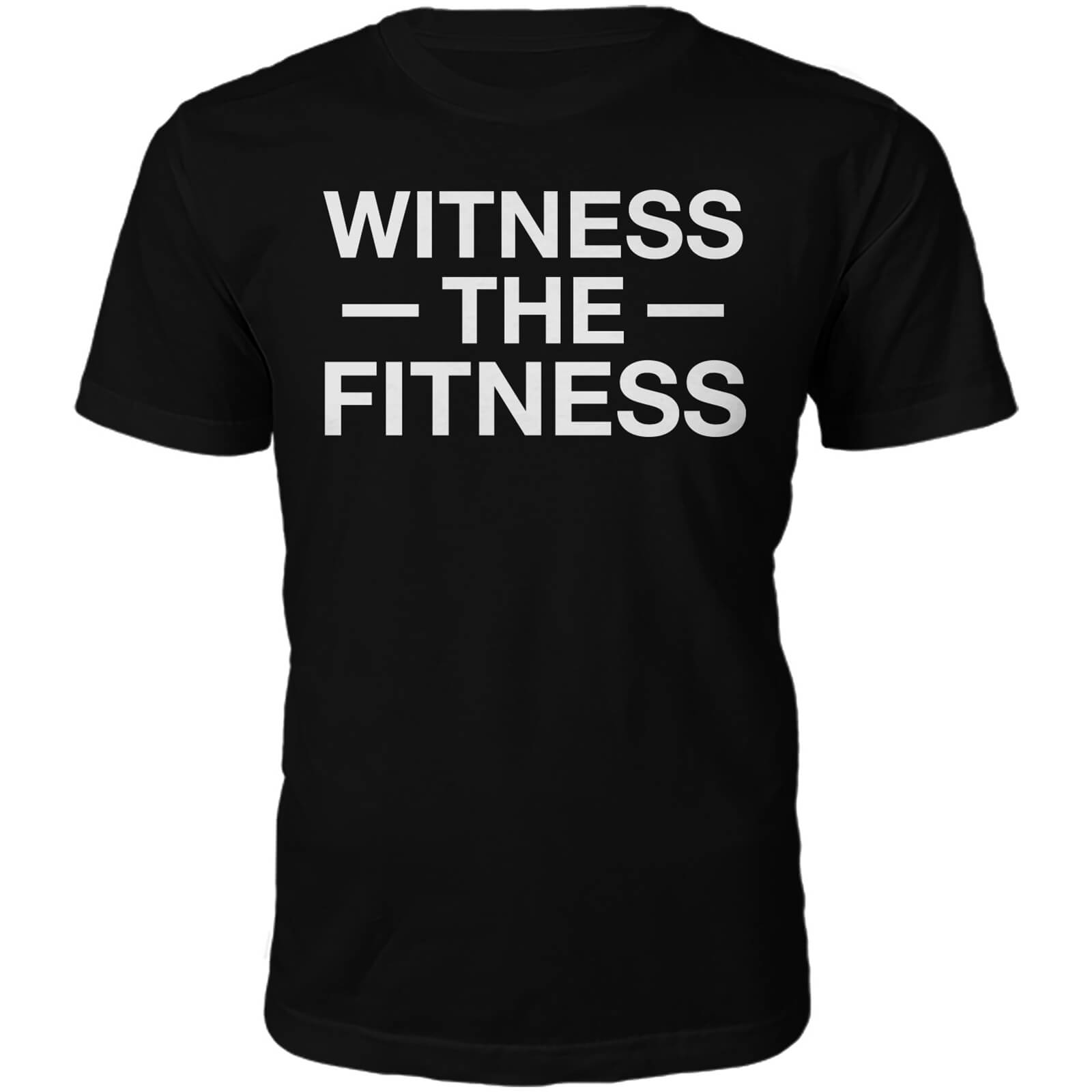 Witness The Fitness Slogan TShirt Black IWOOT