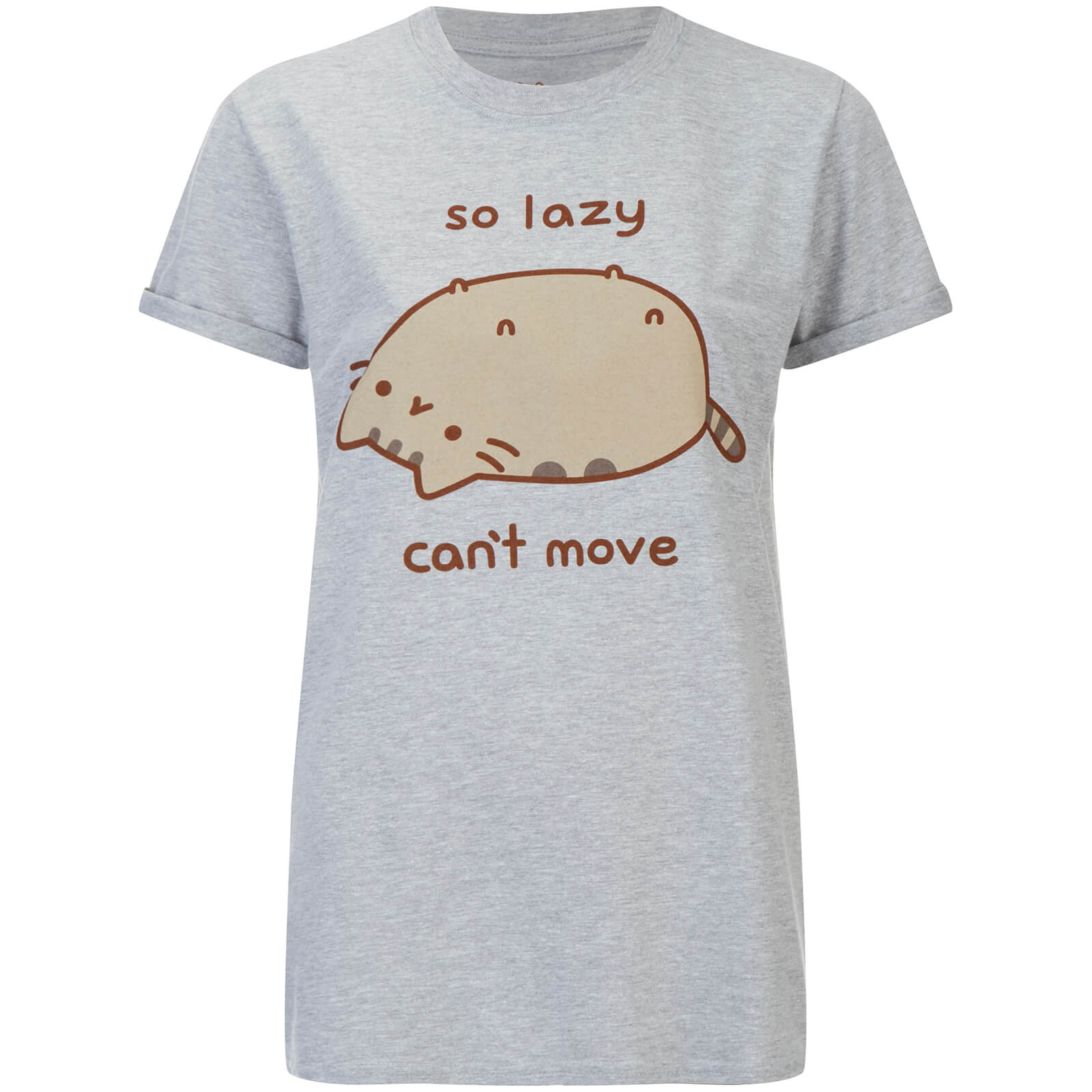 Pusheen Women's So Lazy TShirt Grey IWOOT