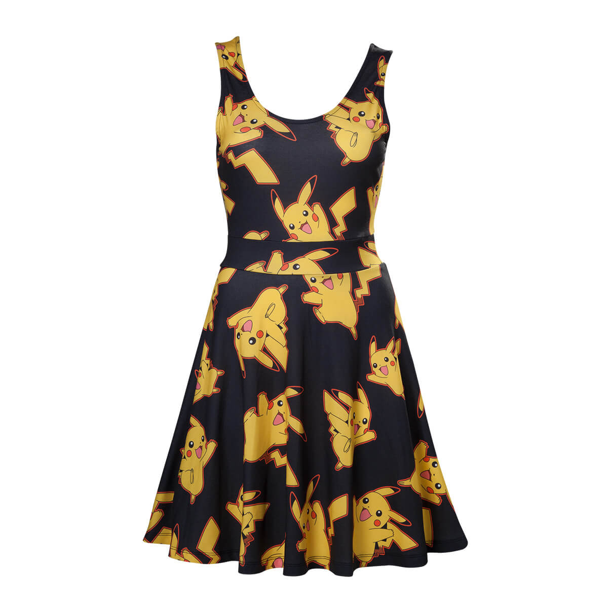 Pokemon Women S Black Dress With All Over Pikachu Black Womens