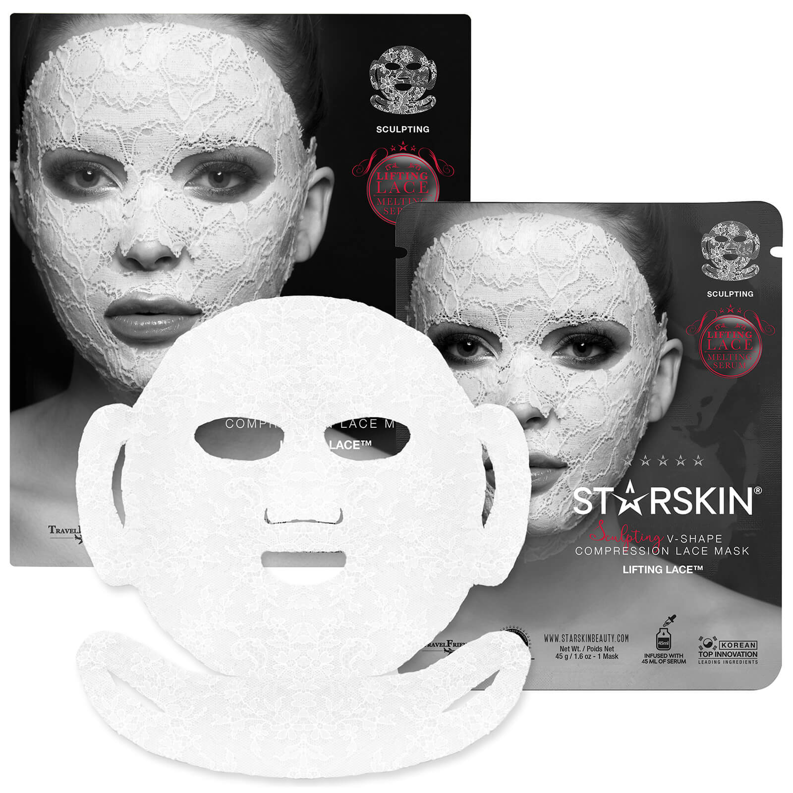 Download Starskin Lifting Lace Sculpting Face Mask Free Delivery PSD Mockup Templates