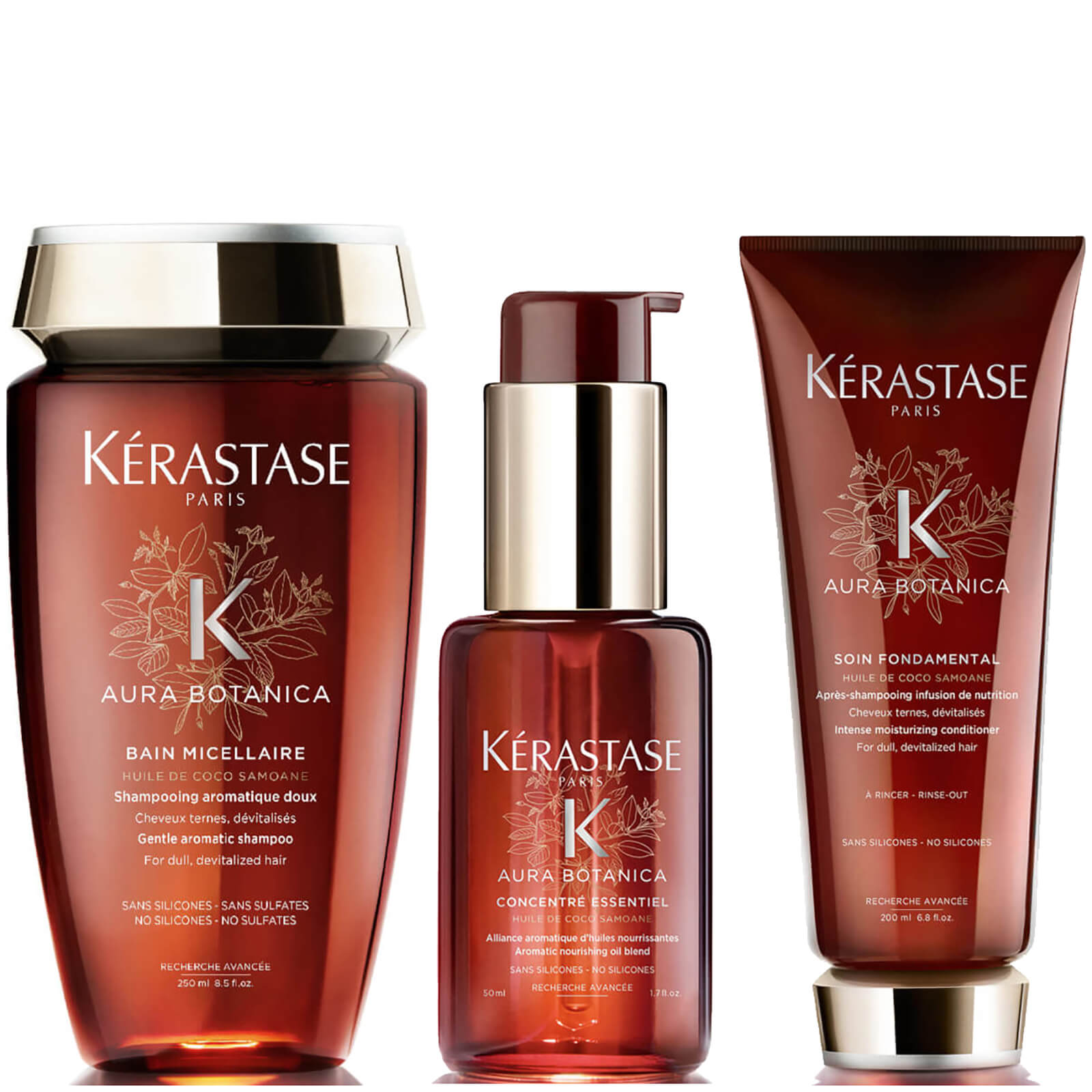 Kerastase Aura Botanica Concentre Essentiel Hair Oil Regime Bundle