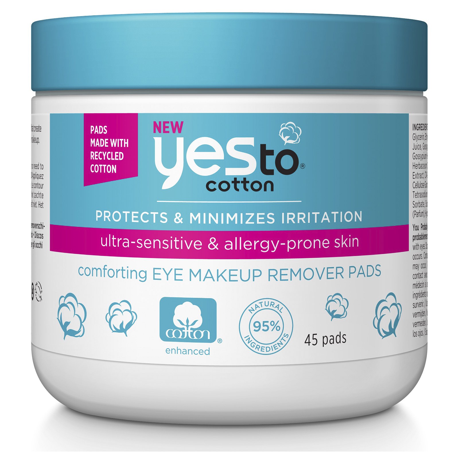 eye makeup remover cotton pads