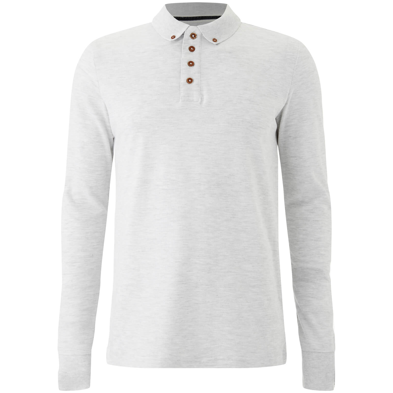 white long sleeve polo shirt mens
