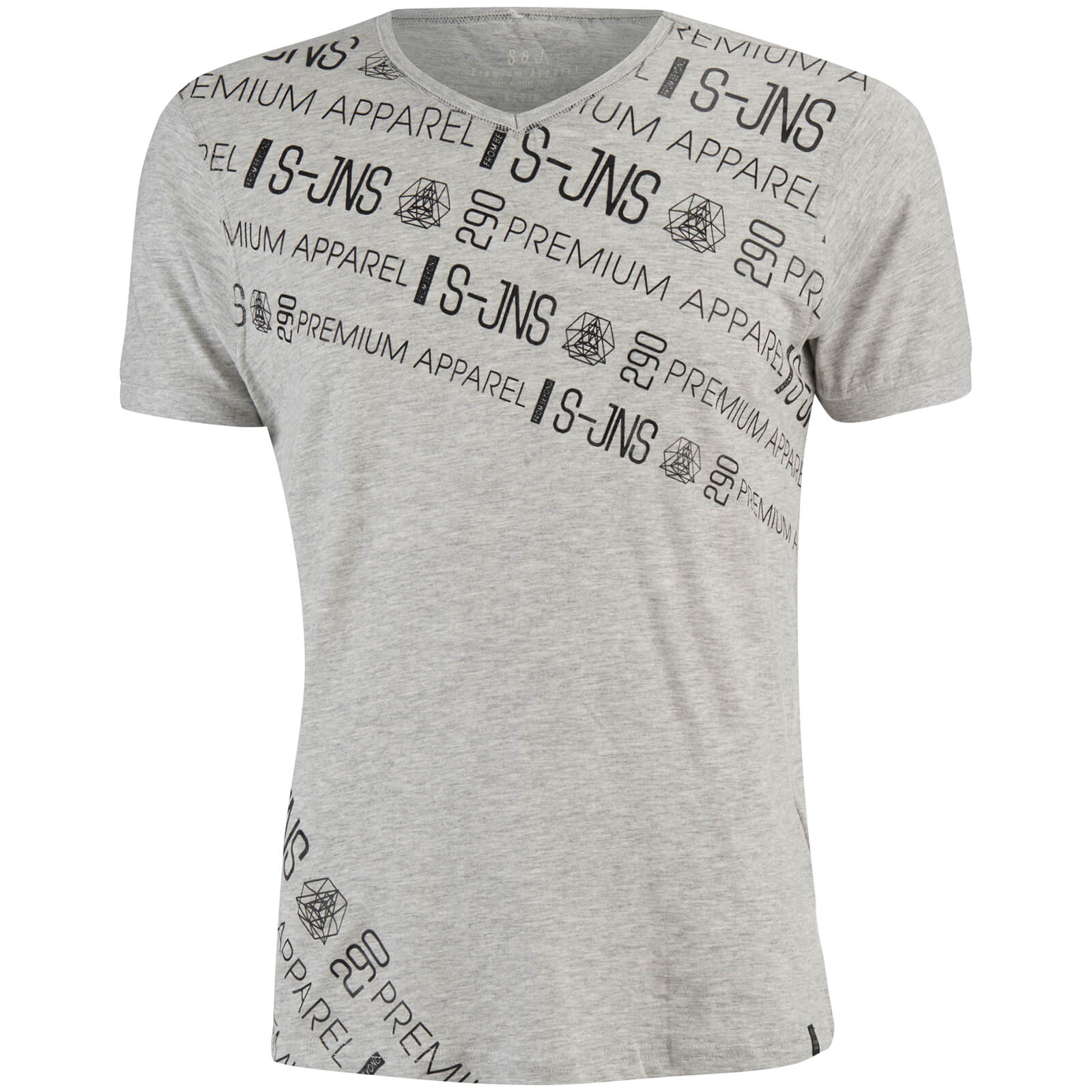 Smith Jones Men S Chartres T Shirt Light Grey Marl Clothing
