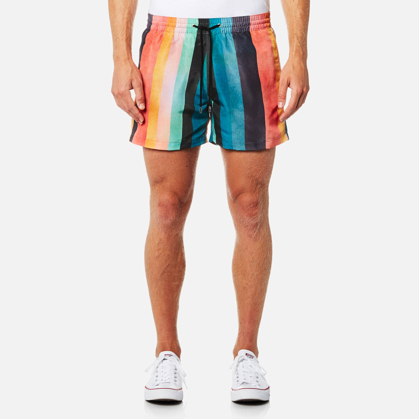 paul smith stripe swim shorts