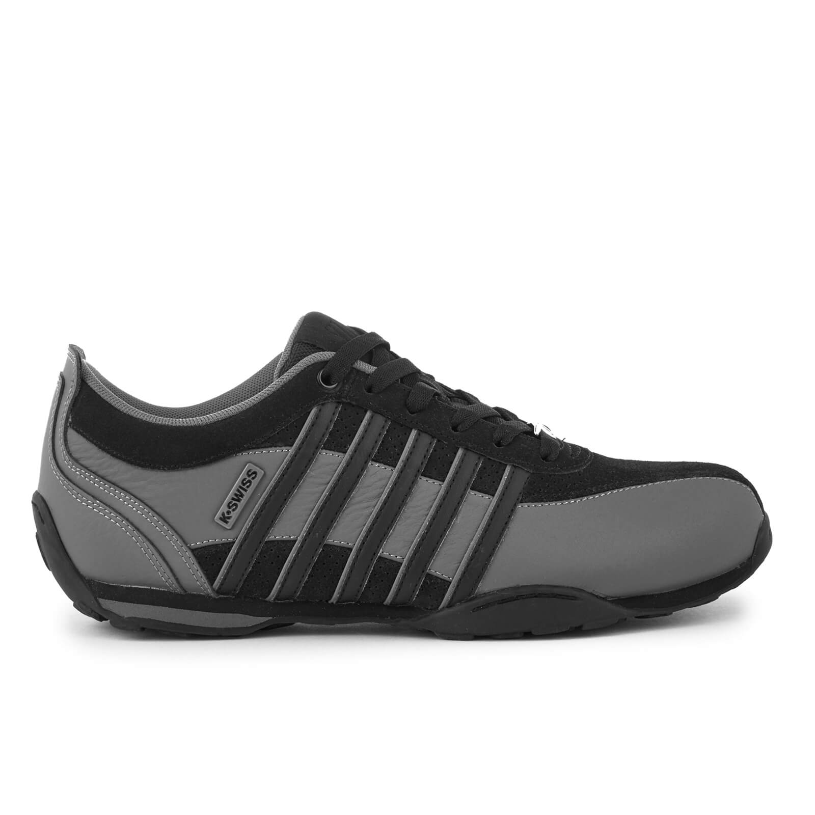 k swiss black leather trainers