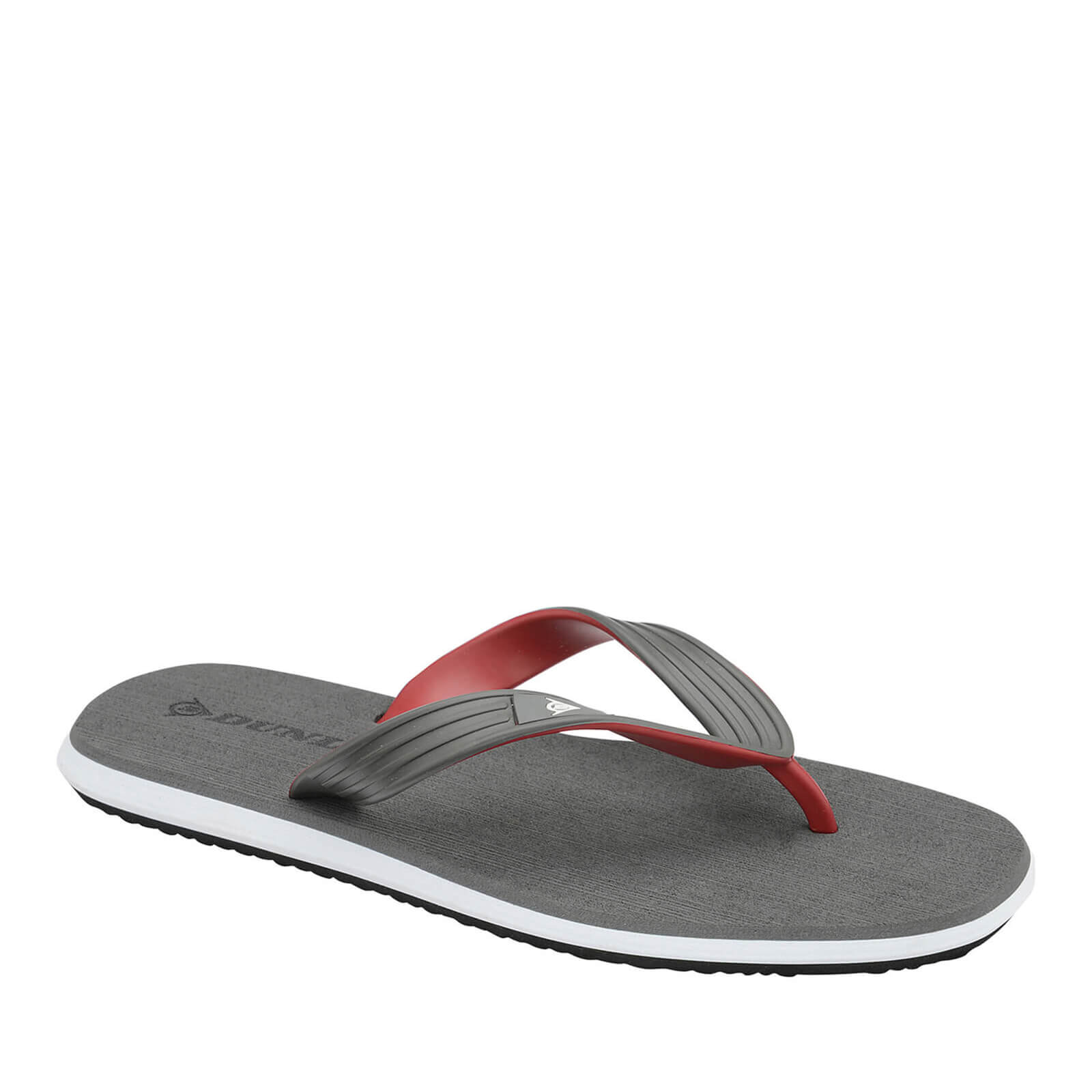 Dunlop Men's Toe Post Flip Flops Grey Mens Footwear Zavvi