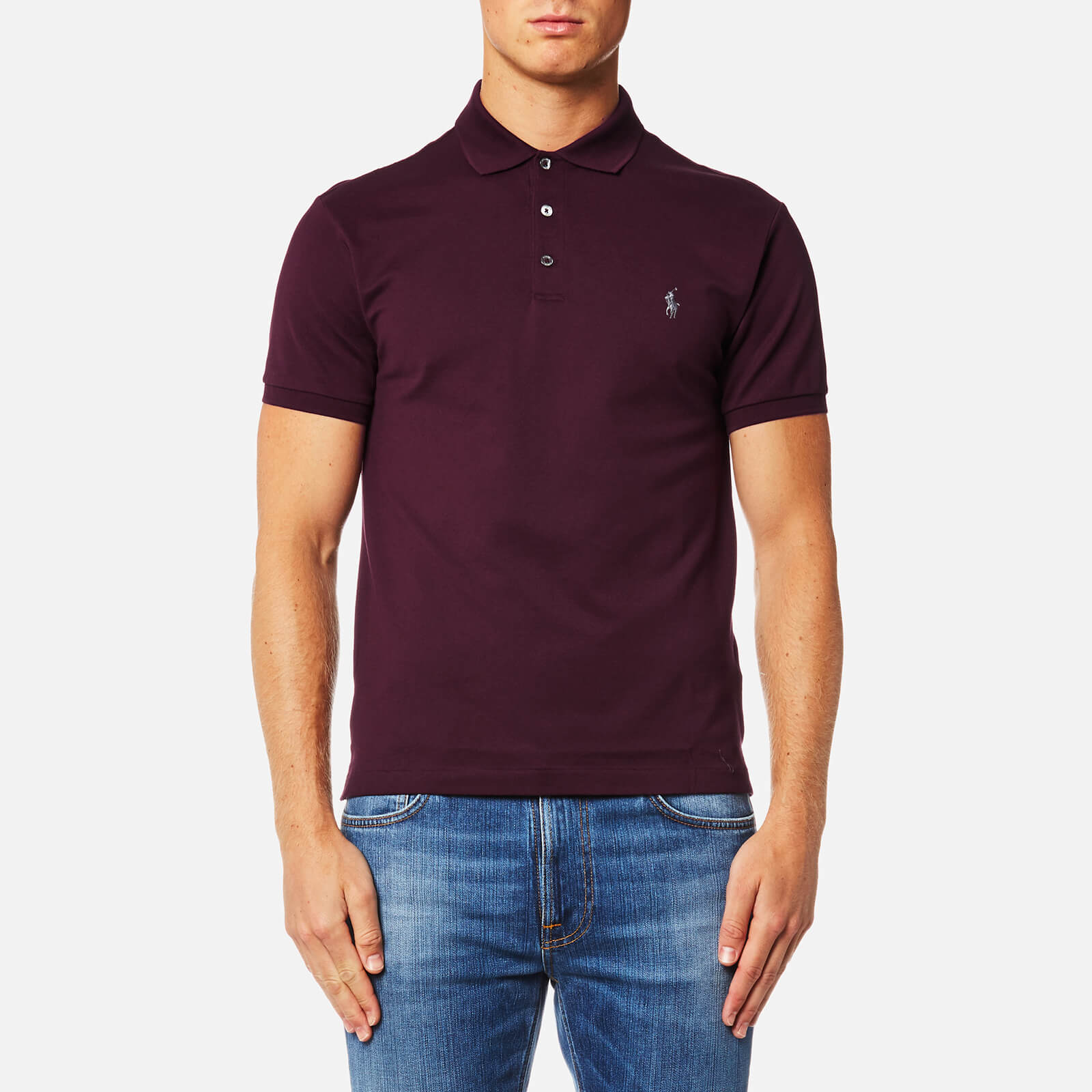 burgundy ralph lauren polo shirt
