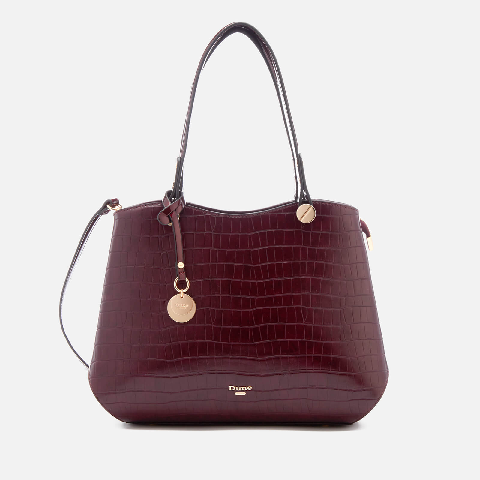 croc print tote bag