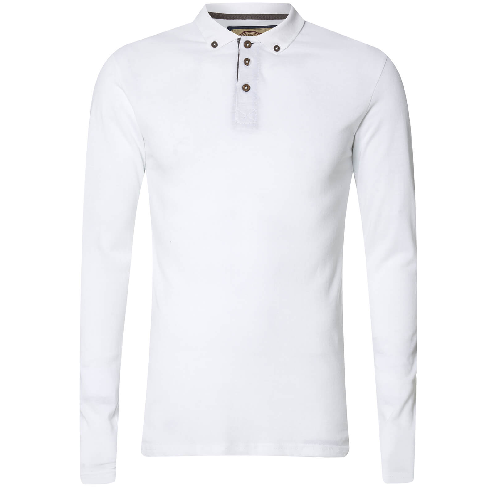 white long sleeve polo shirt mens