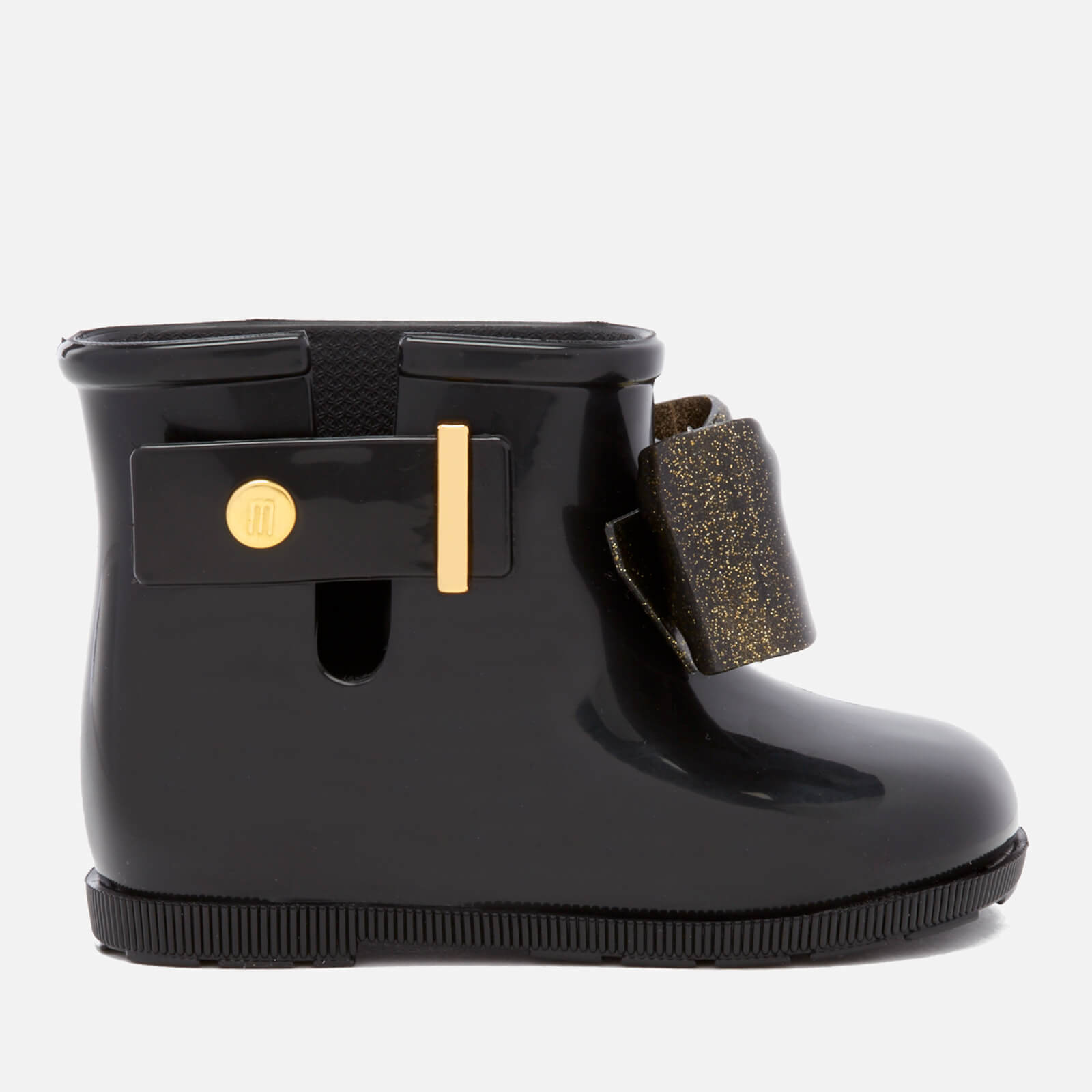 mini melissa black boots
