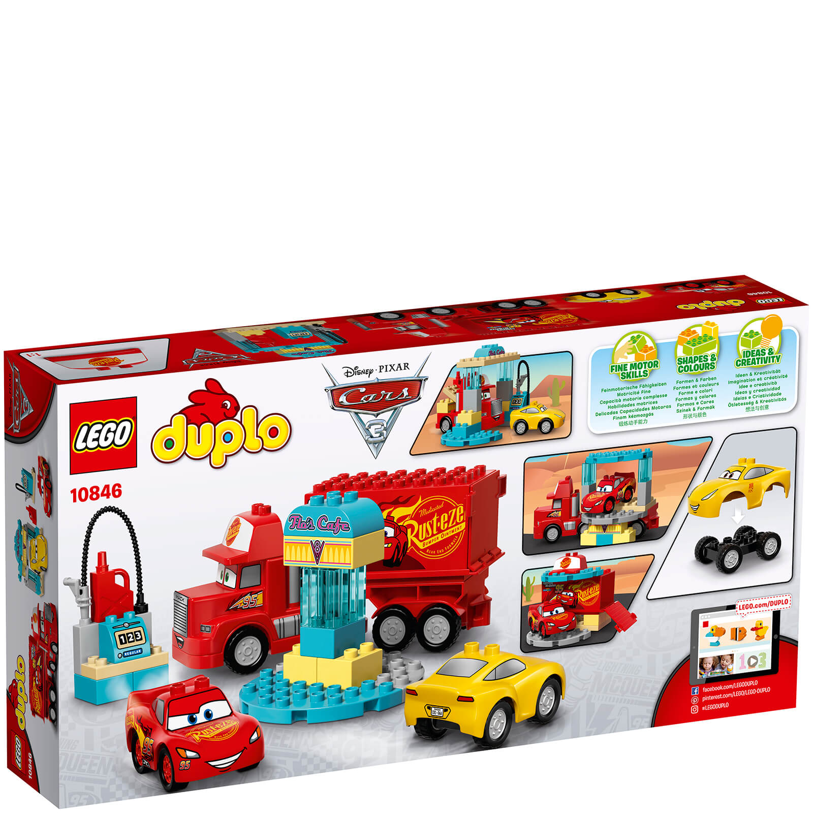 Lego Duplo Cars 3 Flo S Cafe 10846 Toys Zavvi Us