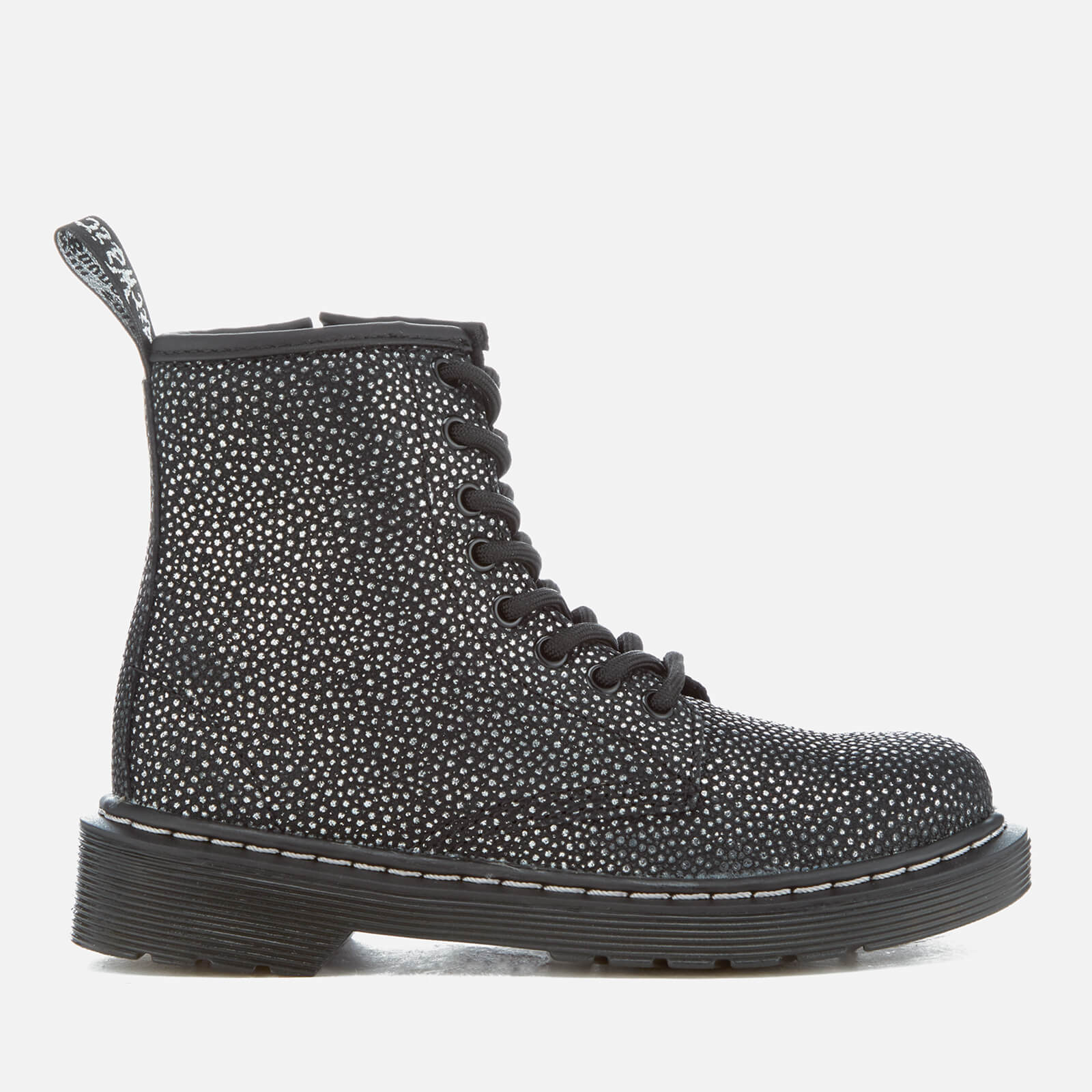 dr martens black silver