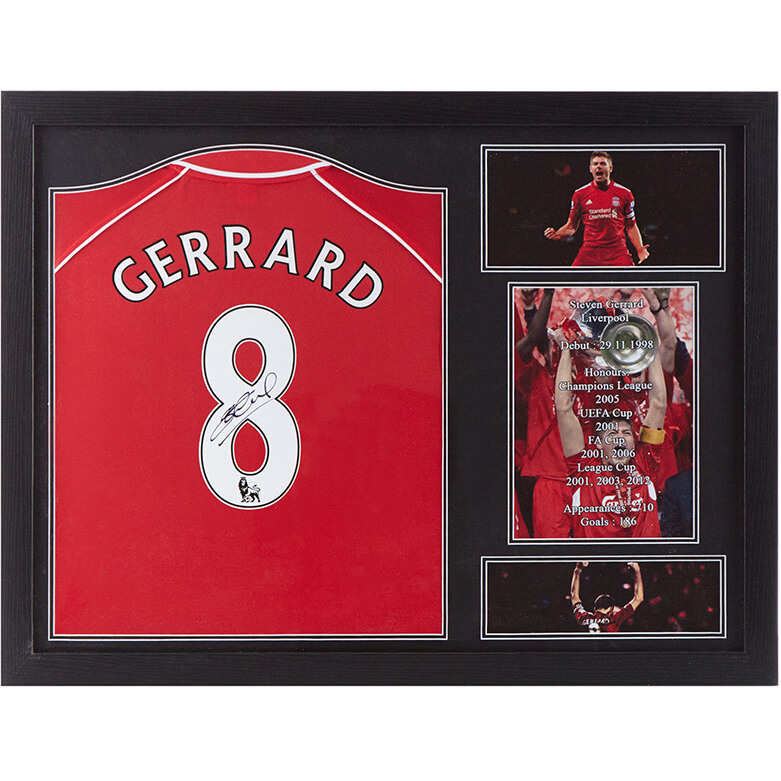 gerrard signed shirt