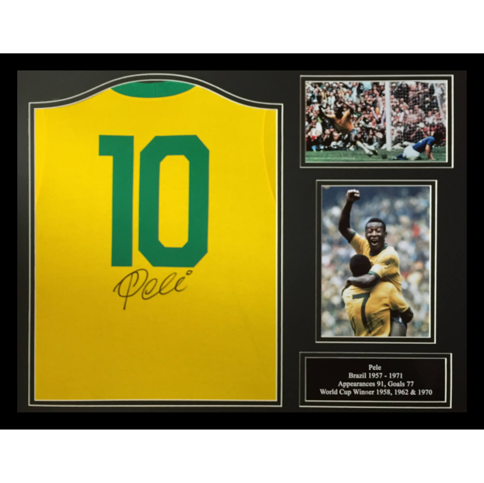 pele signed shirt