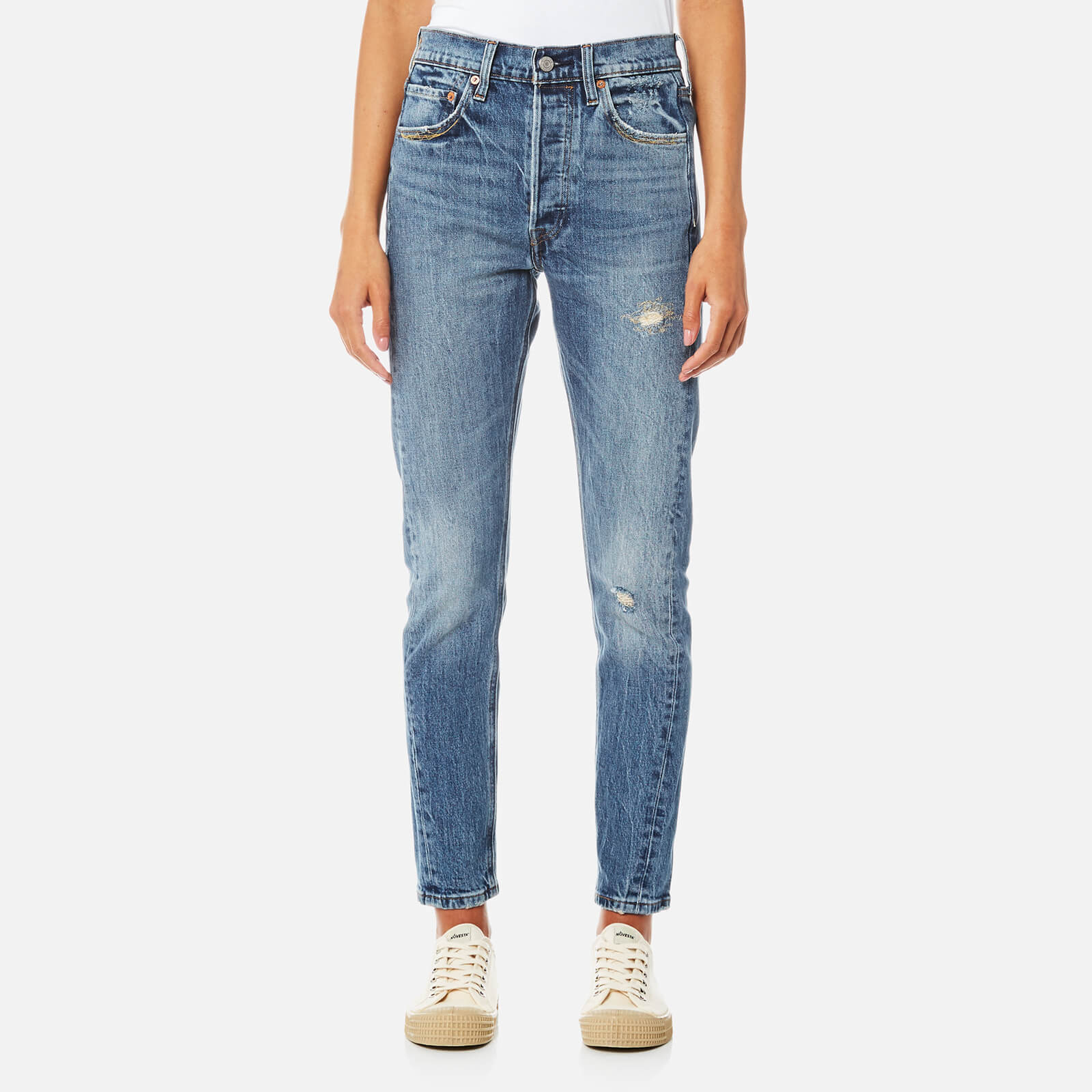levi's 501 altered skinny jeans