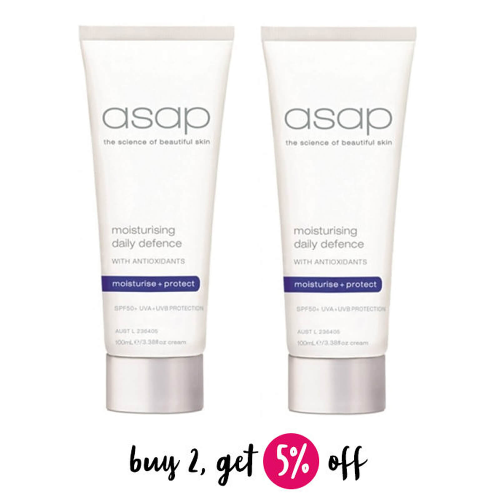 asap moisturiser spf 50
