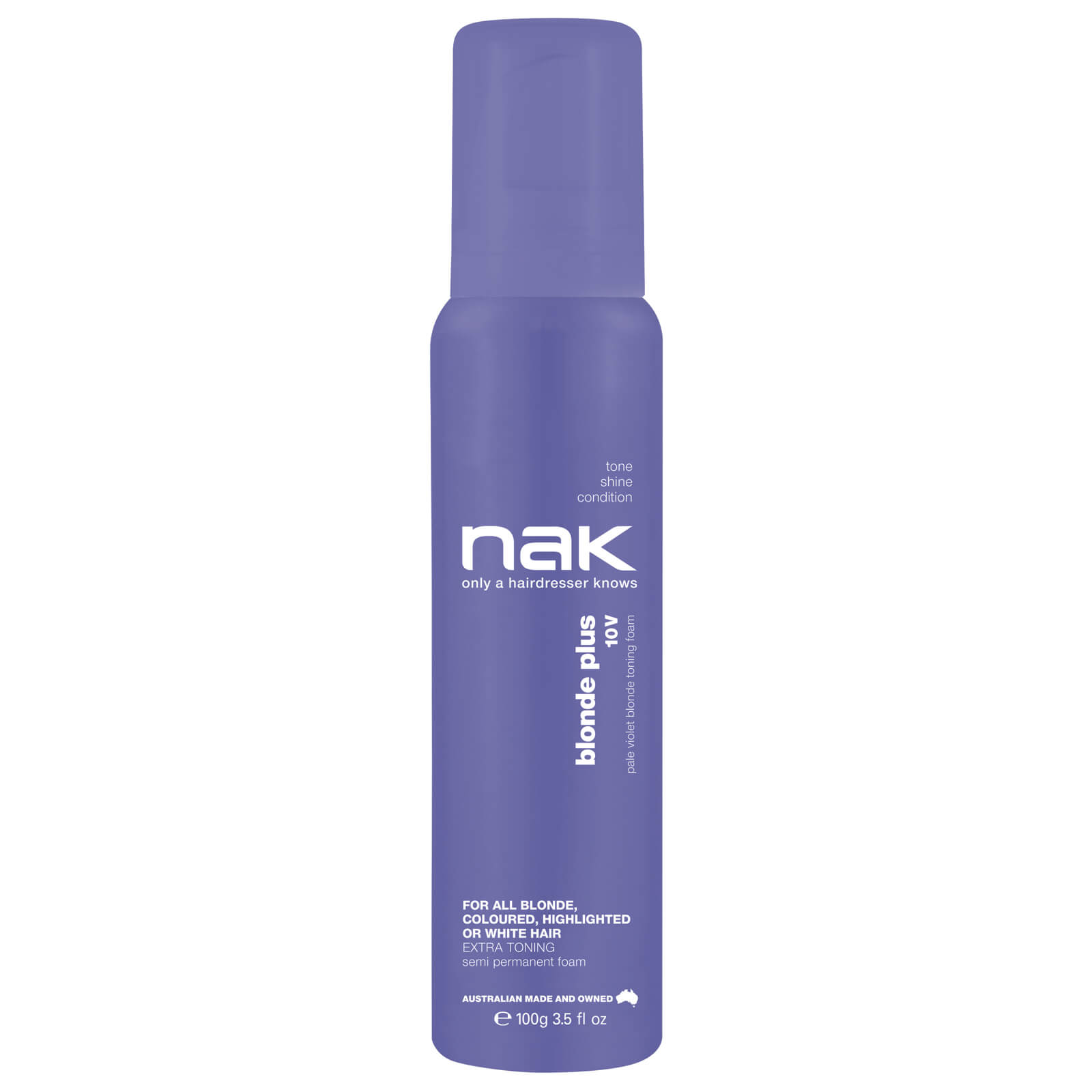 Nak Blonde Plus 10v Toning Foam 100g Buy Online At Ry