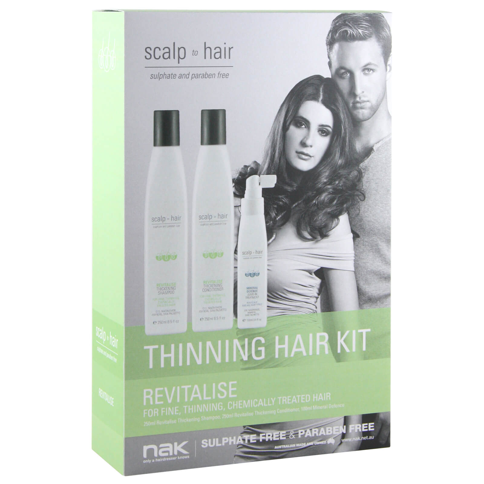 Nak Scalp To Hair Revitalise Thinning Hair Kit Free Delivery