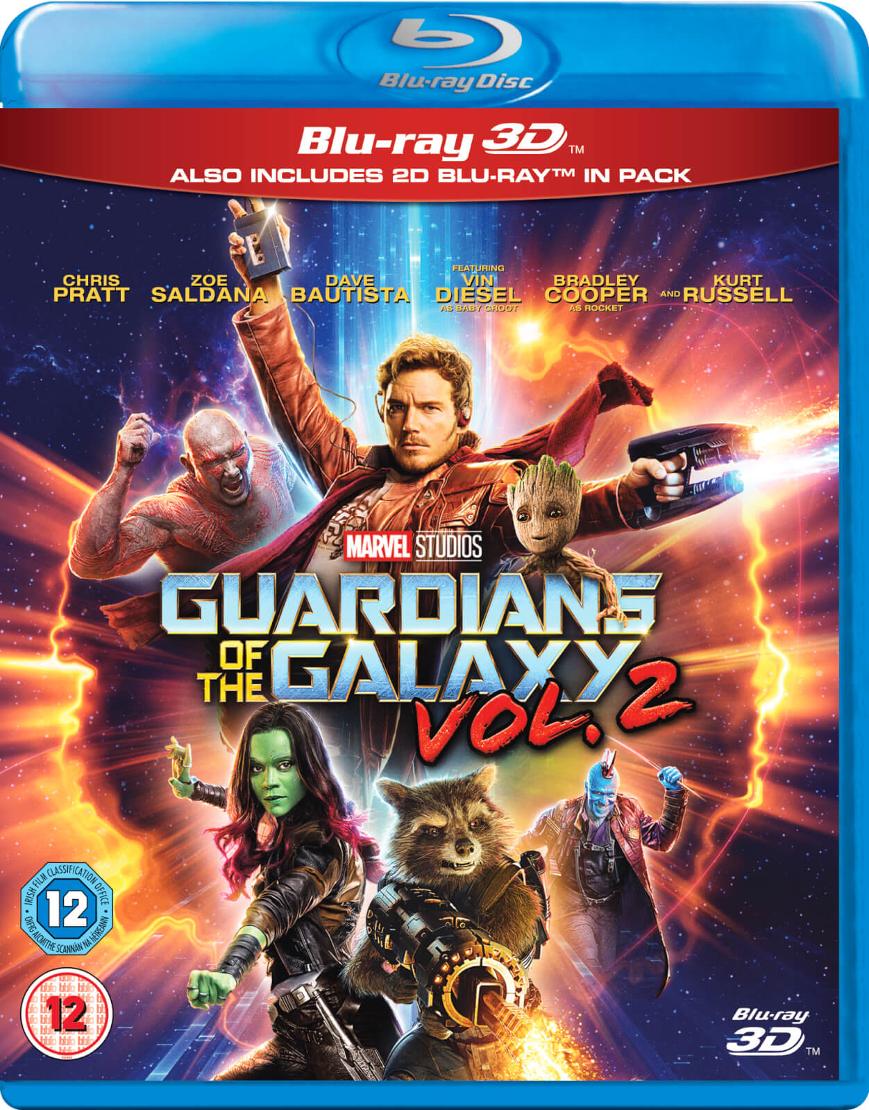Guardians Of The Galaxy Vol 2 3d Includes 2d Version Blu Ray Zavvi Us