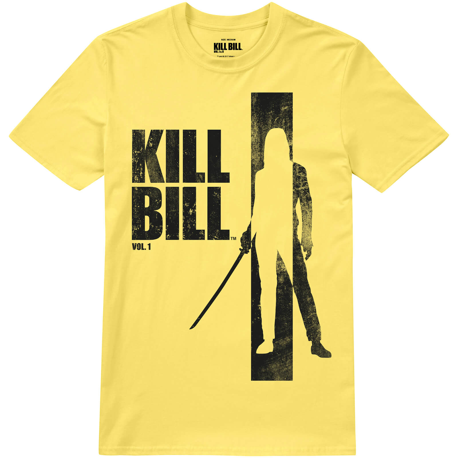 Kill Bill Men's Silhouette T-Shirt - Yellow Merchandise ...