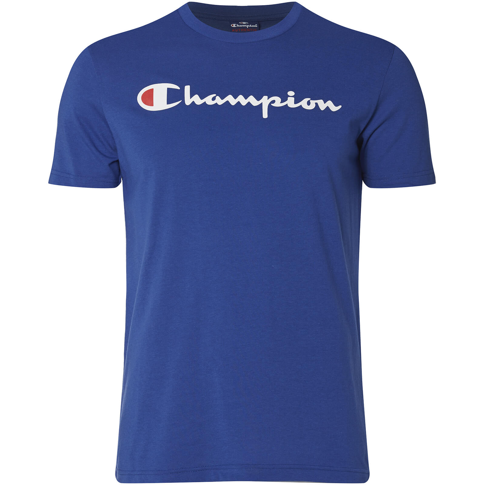 Champion Men's Logo T-Shirt - Blue Clothing | Zavvi US