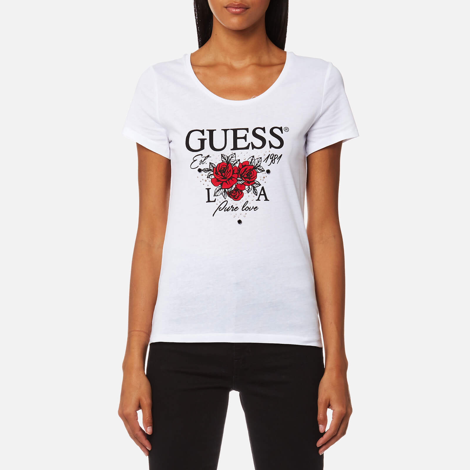 guess rose shirt