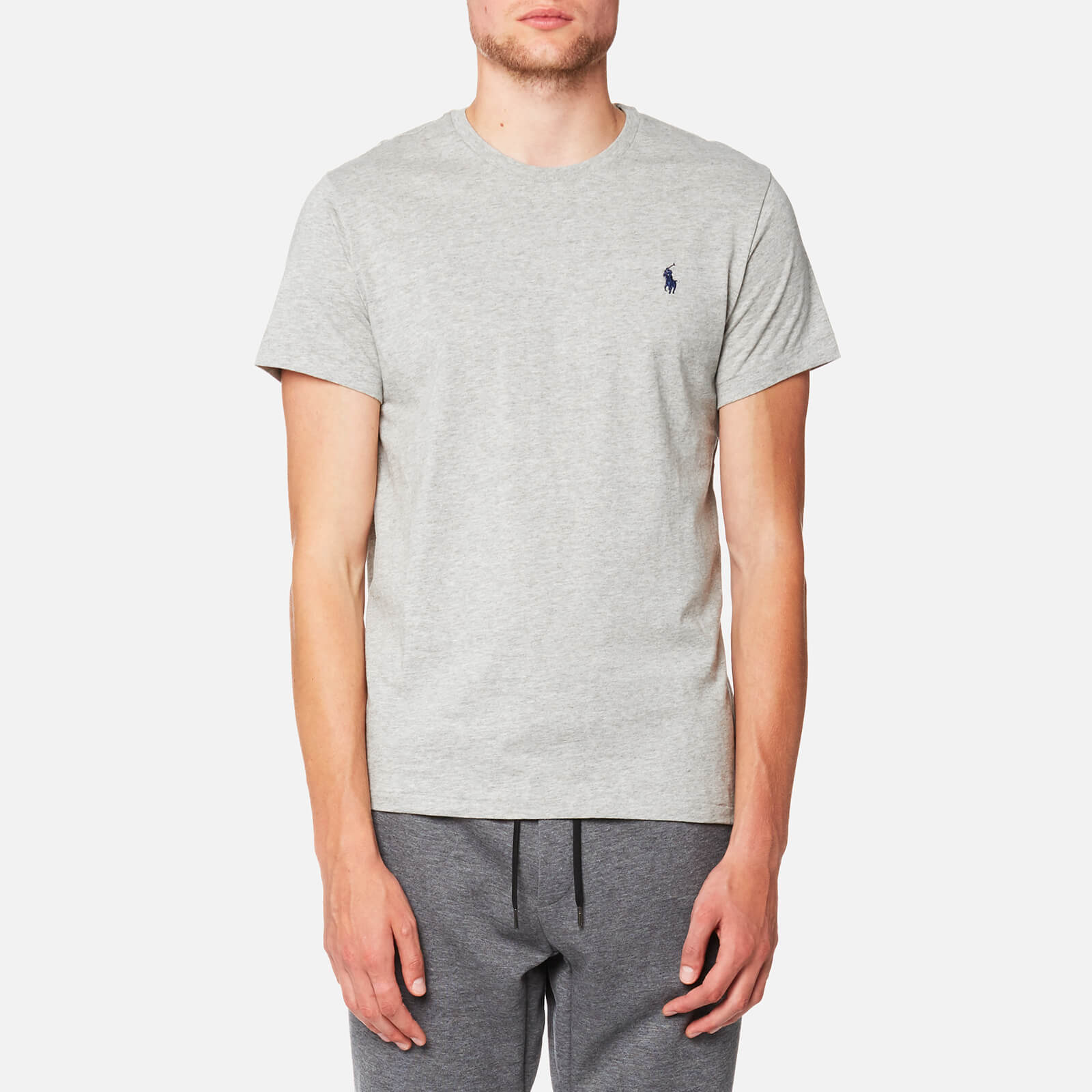 Polo Ralph Lauren Men S Custom Fit Crew Neck T Shirt New Grey Polo Ralph Lauren Men S Custom Fit Crew