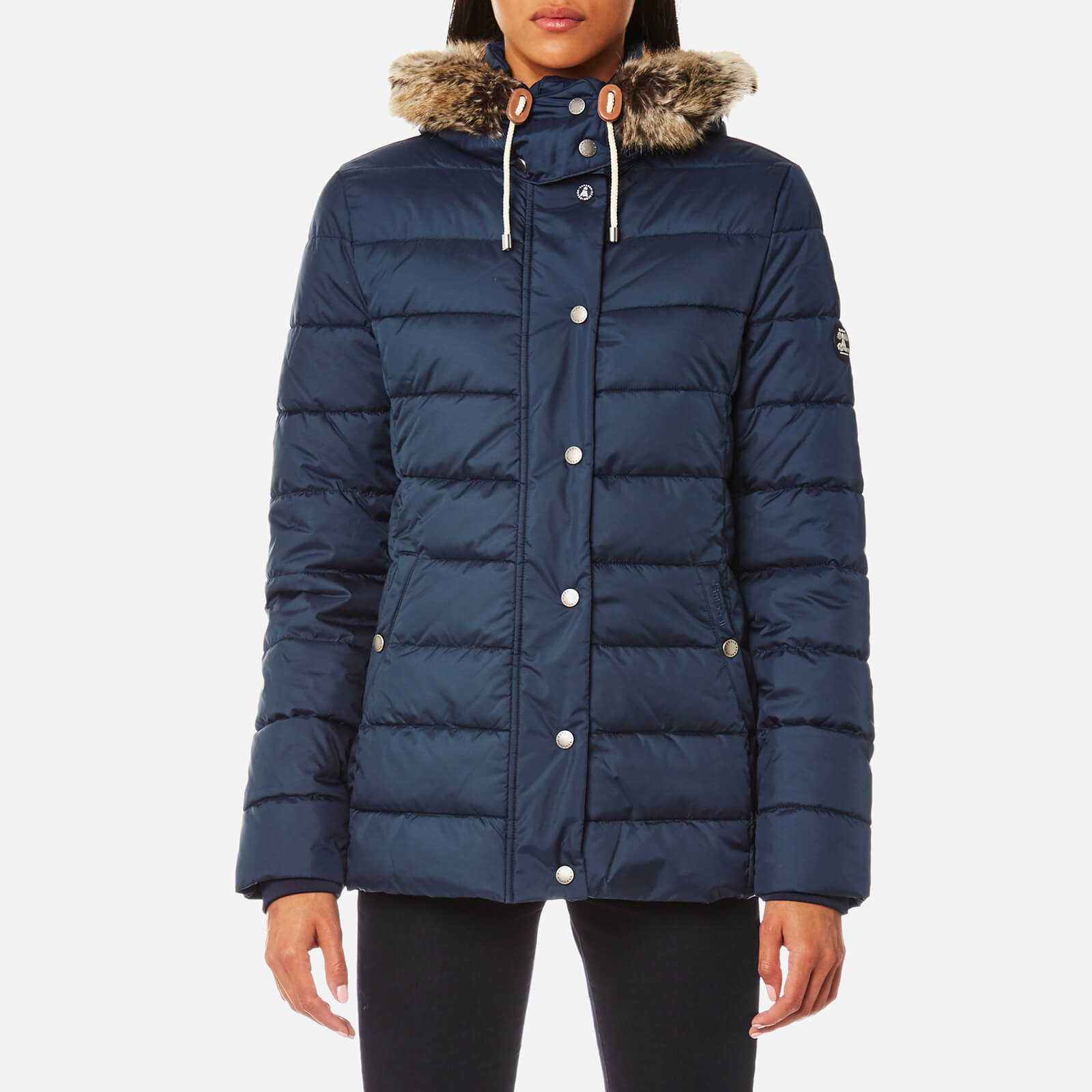 barbour shipper quilted jacket navy