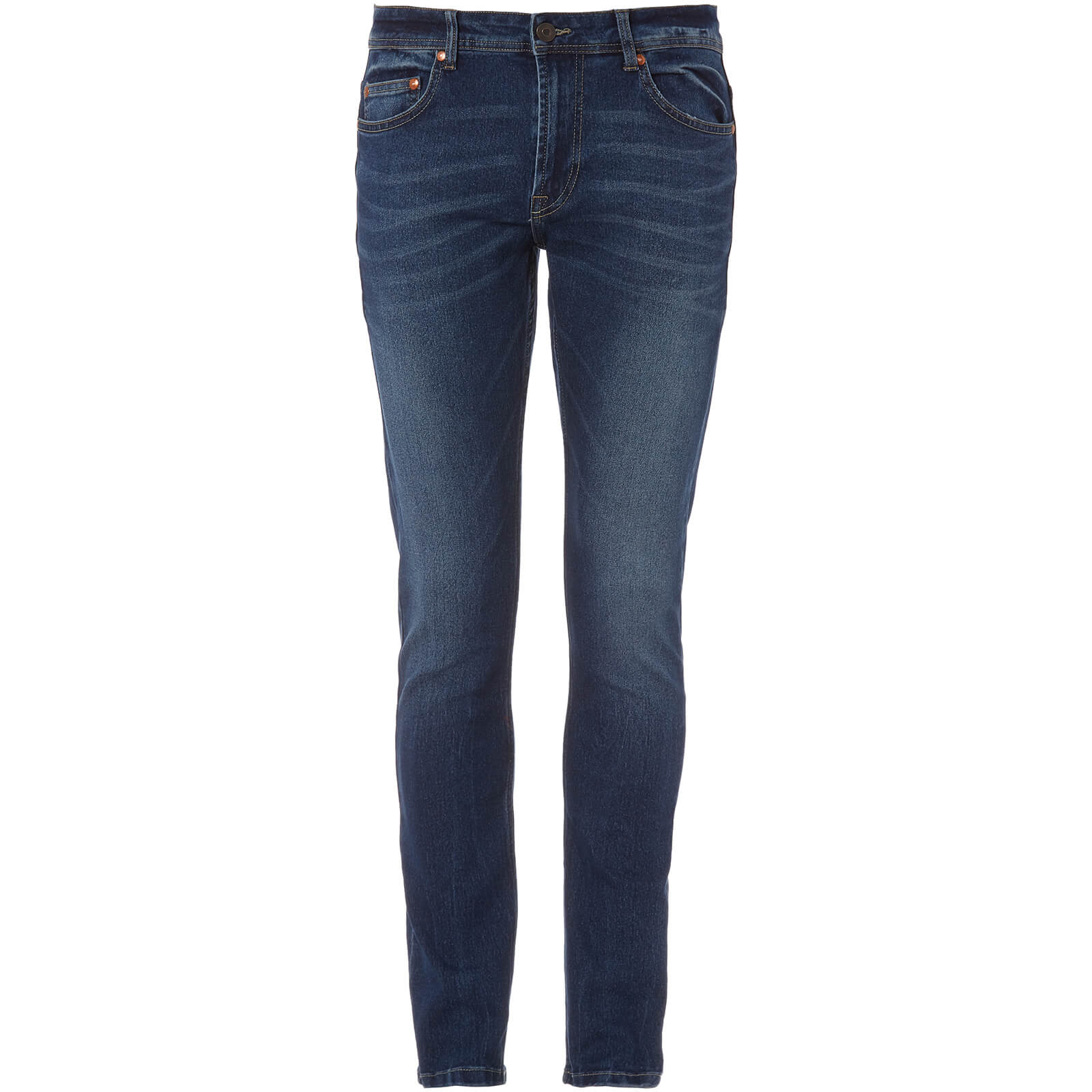 mens dark blue jeans slim