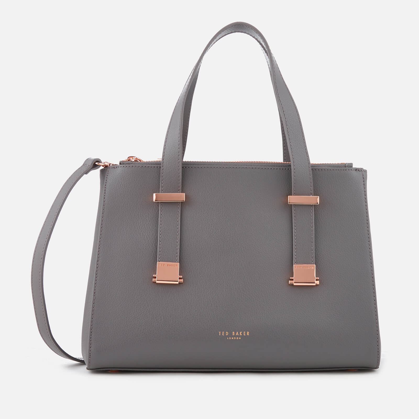 ted baker grey and rose gold purse