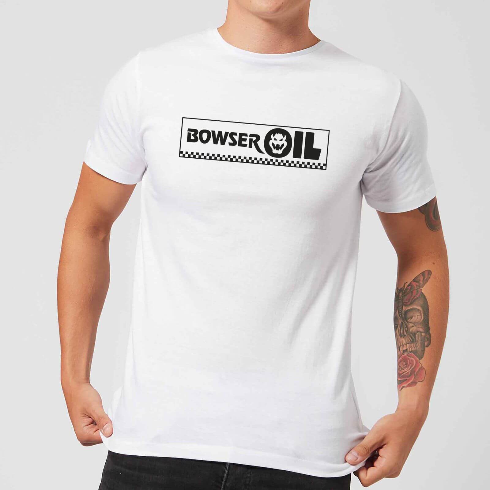 Nintendo Super Mario Bowser Oil Men S White T Shirt Clothing