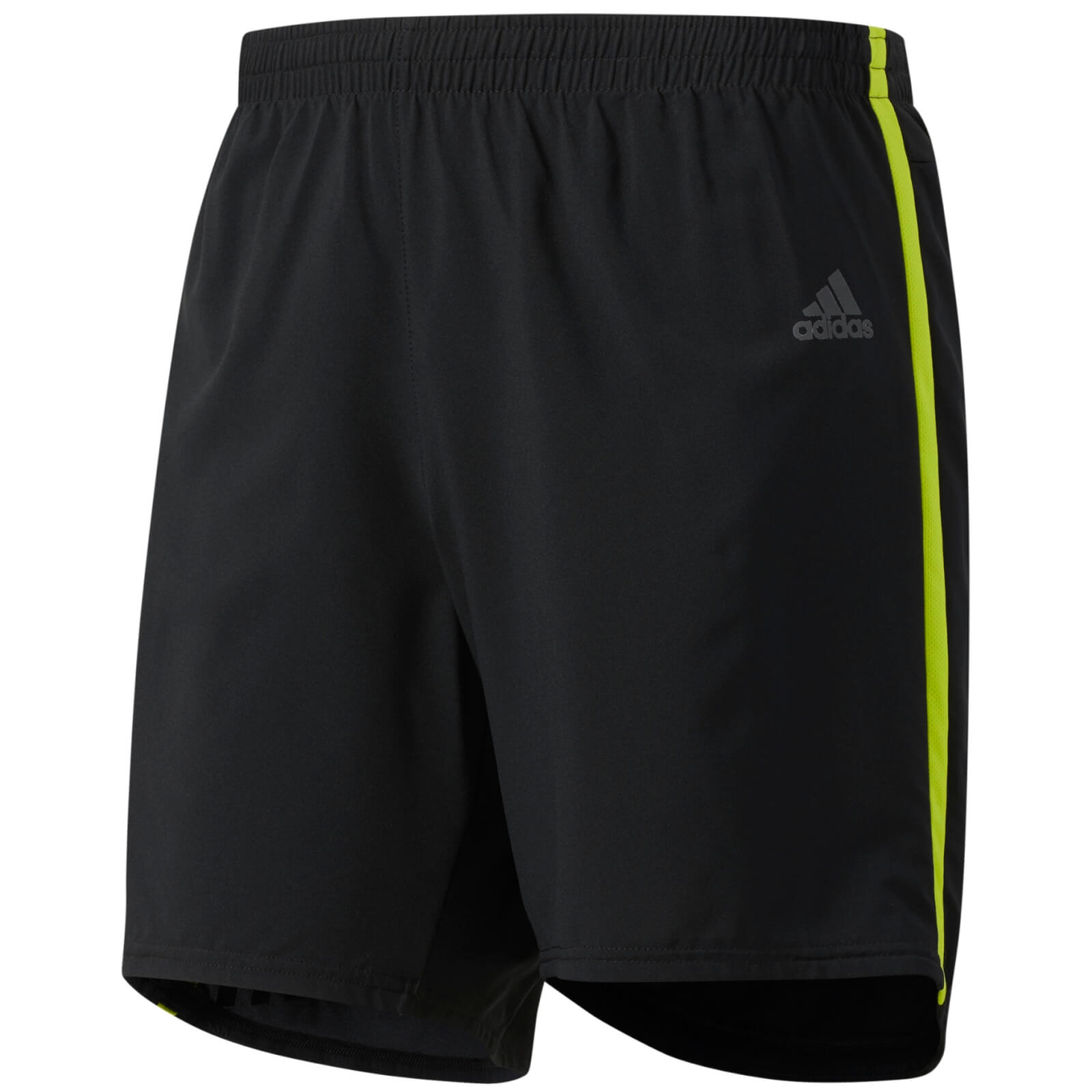 adidas black yellow shorts
