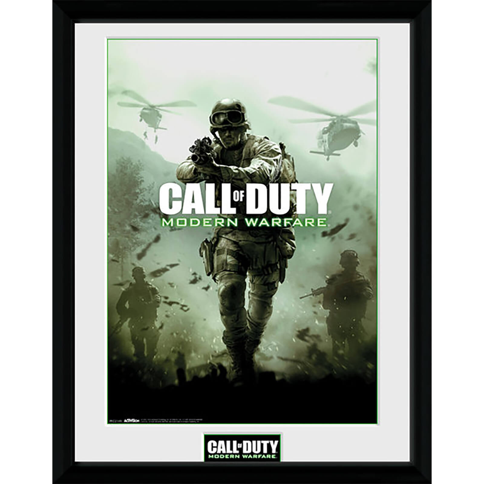 Call Of Duty Modern Warfare Key Art 16 X 12 Inches Framed Description