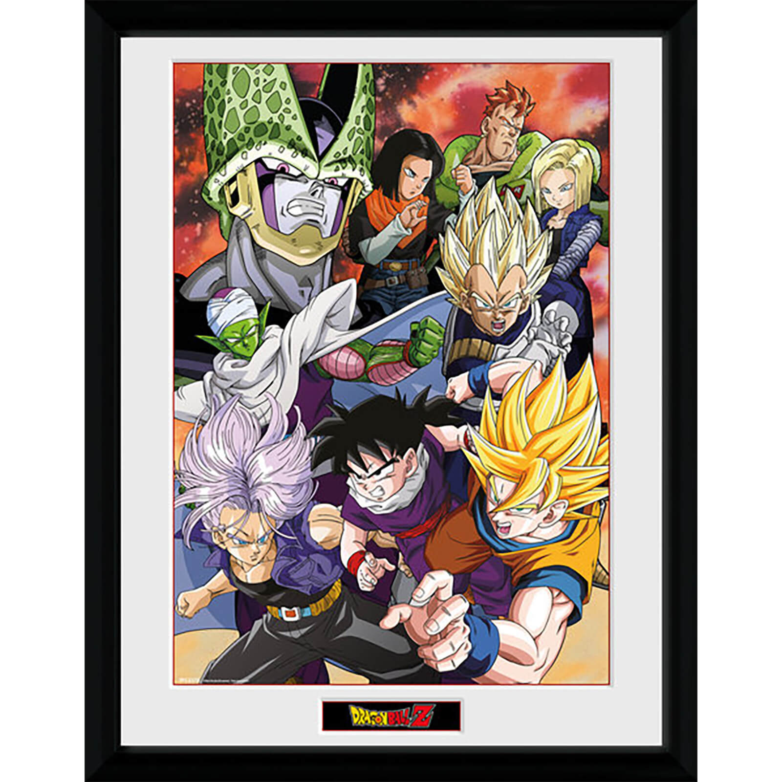 Dragon Ball Z Cell Saga 16 X 12 Inches Framed Photograph