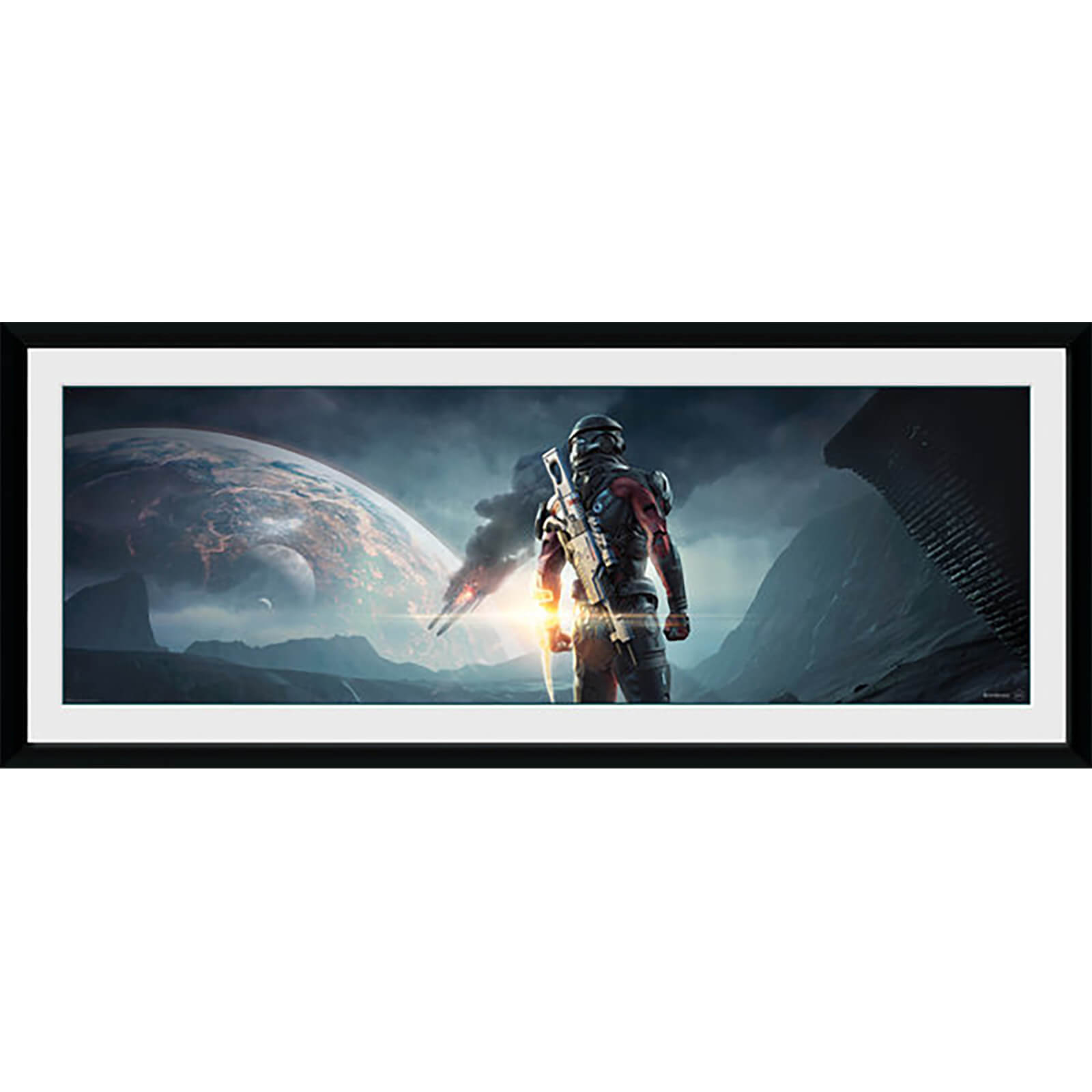 Mass Effect Andromeda Landscape 30 X 12 Inches Framed Photograph