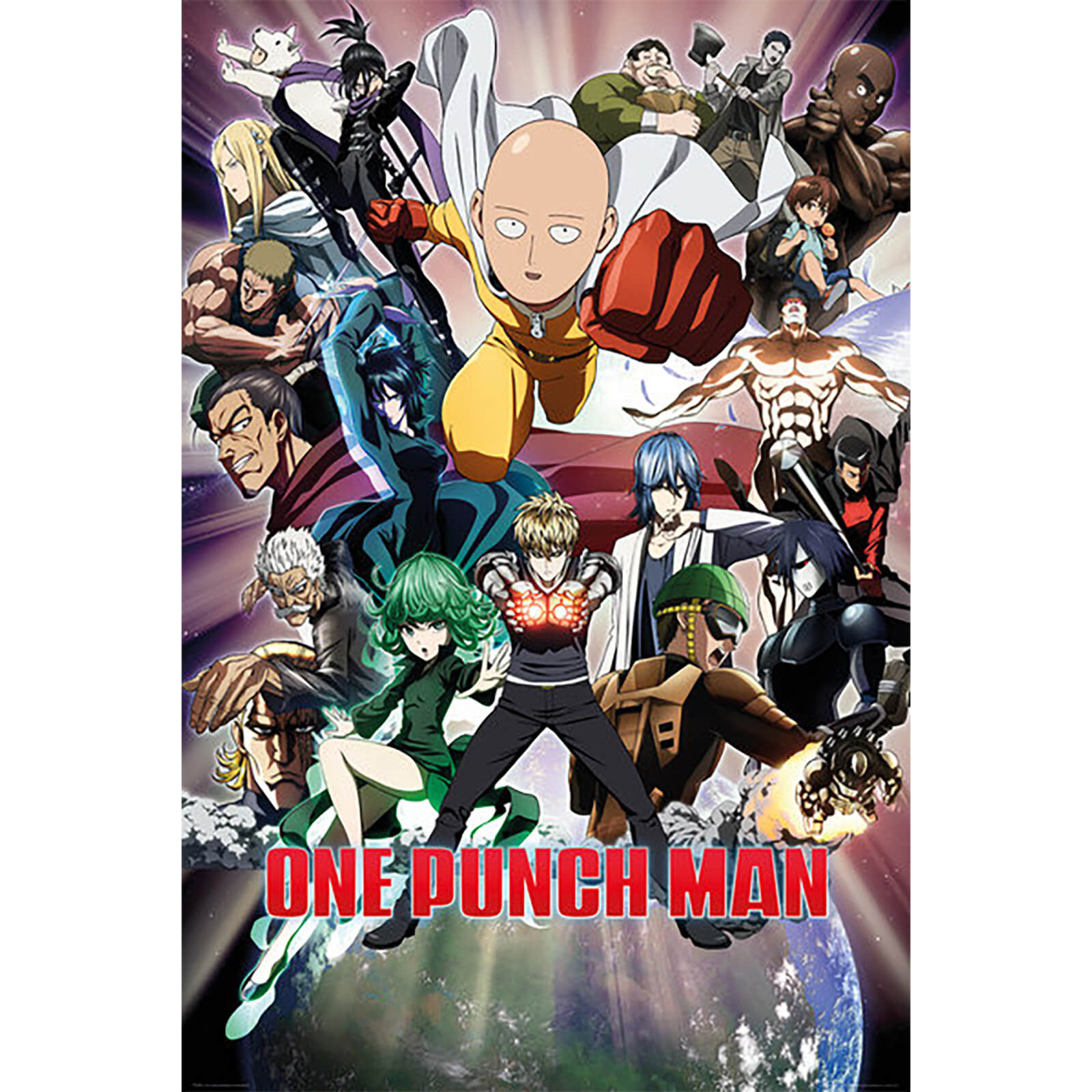 One Punch Man Collage 61 X 91 5cm Maxi Poster Merchandise Zavvi