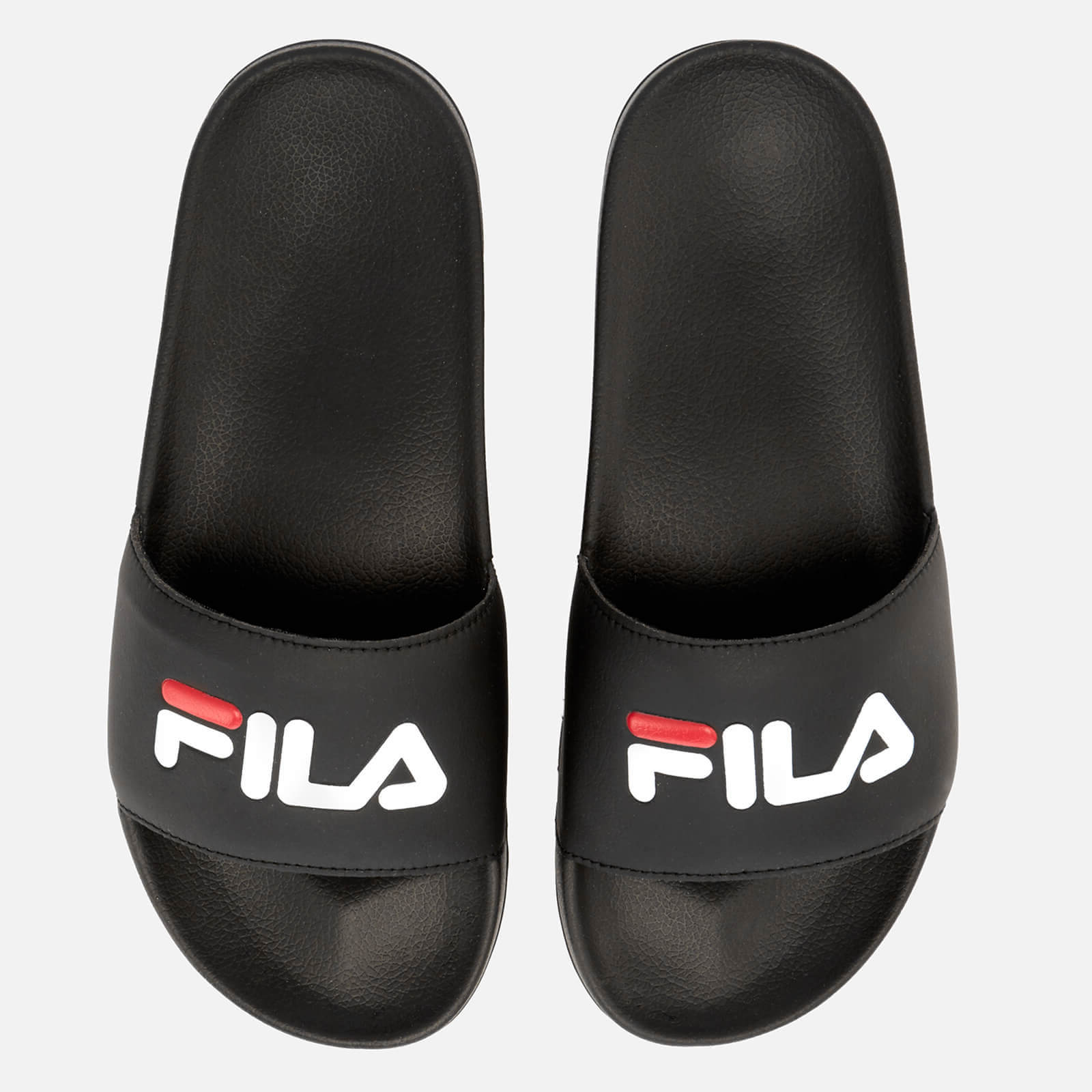 black fila sliders