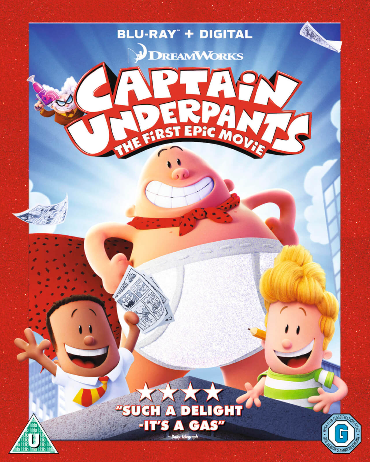 Captain Underpants Includes Digital Download Blu Ray Zavvi Us