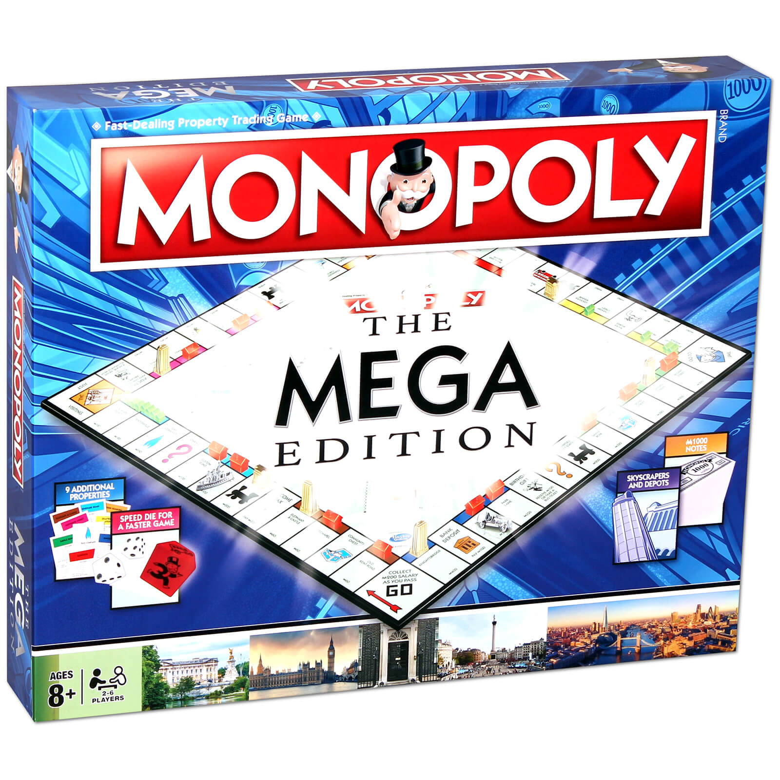 Mega Monopoly | My Geek Box Game company boardgame monopoly (glass edition) box mint.