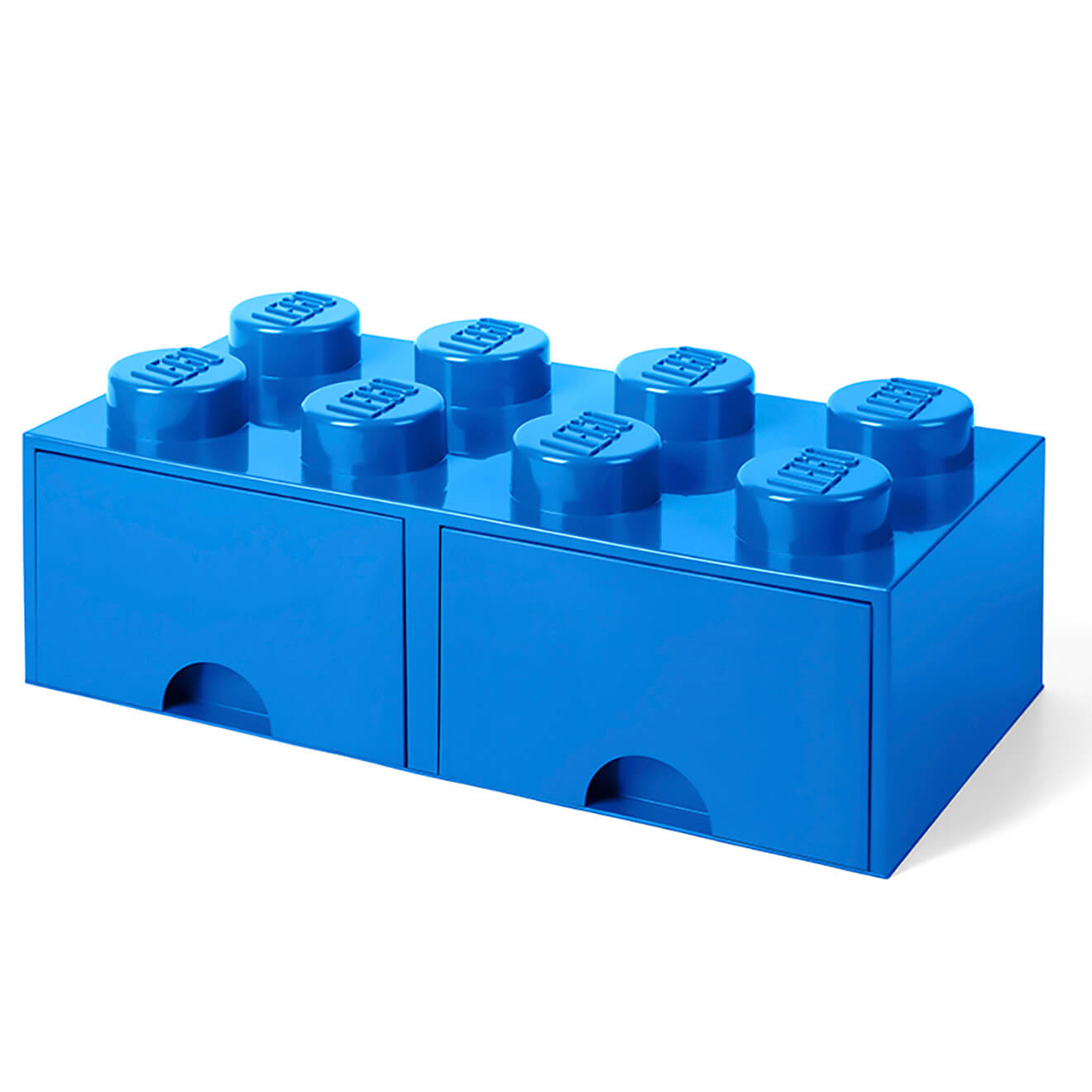 LEGO Storage 8 Knob Brick 2 Drawers (Bright Blue) IWOOT