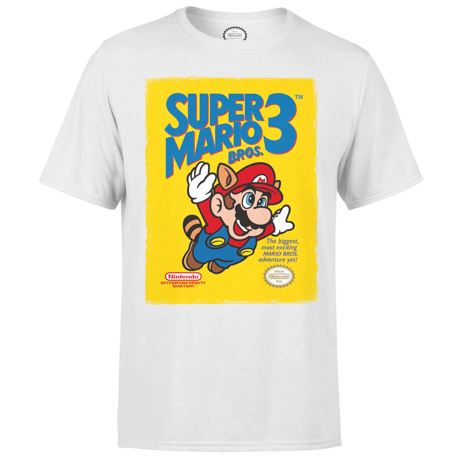 Nintendo Super Mario Bros 3 Men S White T Shirt Iwoot Nintendo Super Mario Bros 3 Men S White T Shirt