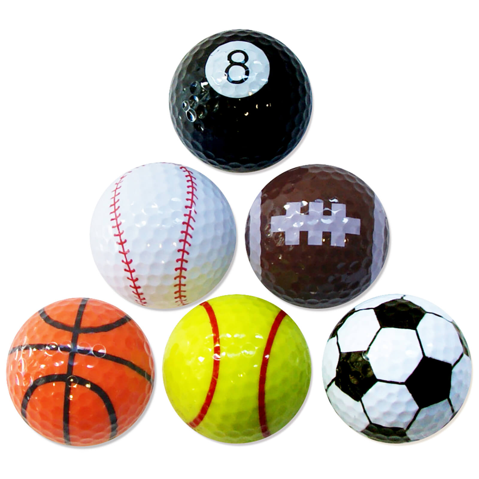 pga tour sport balls (6 pack)