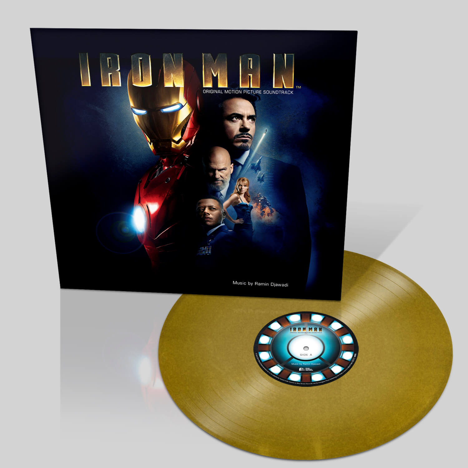 Iron Man The Original Motion Picture Soundtrack Ost Zavvi Exclusive Limited Coloured Gold Vinyl 500 Worldwide Only