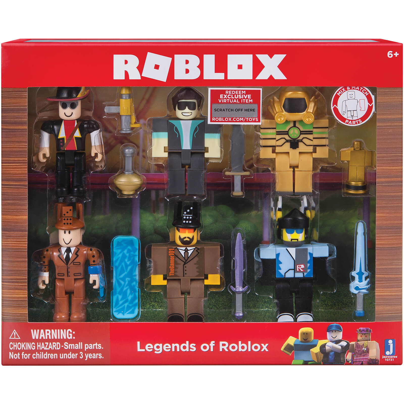 Roblox Legends Of Roblox 6 Pack Figures Toys Zavvi - description