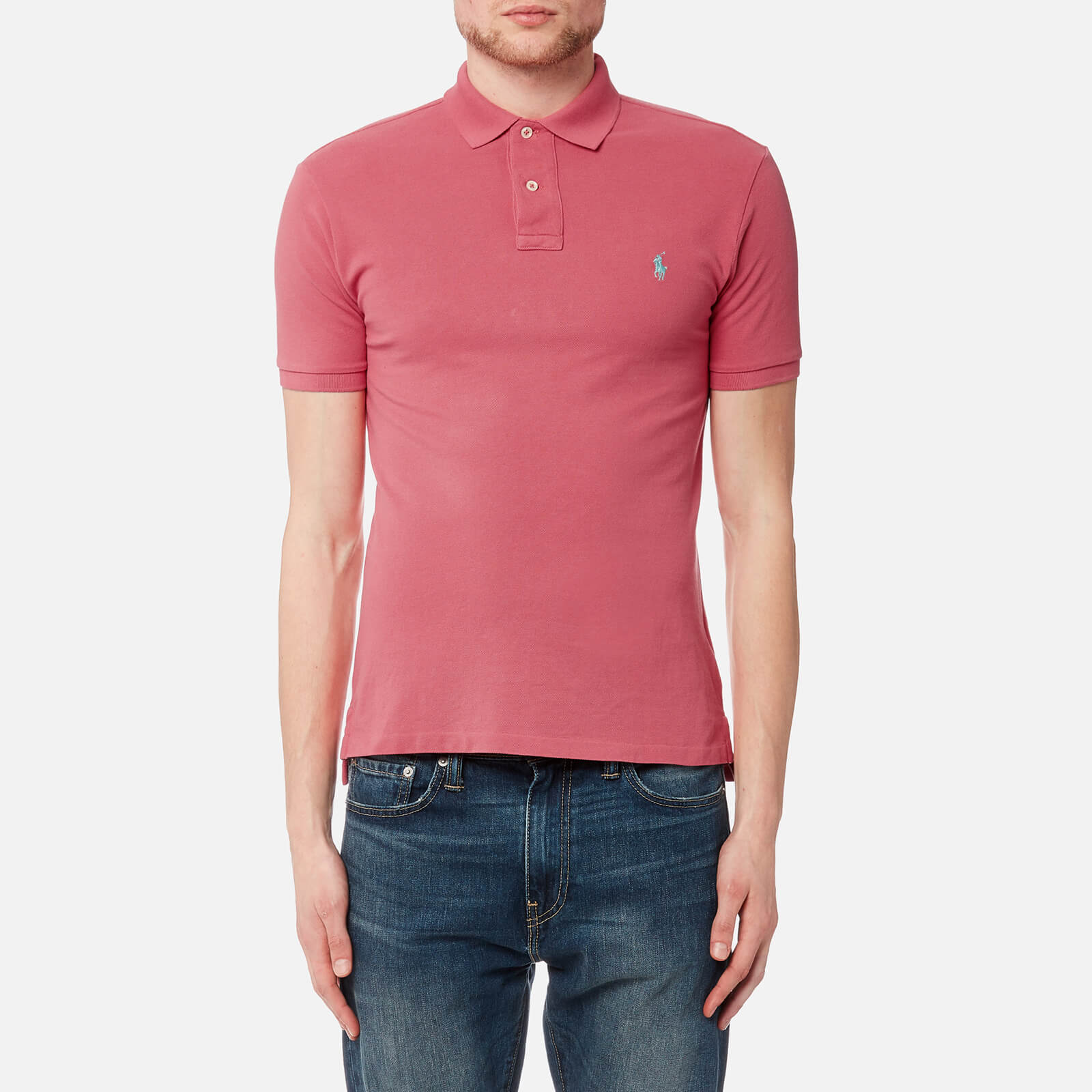 salmon ralph lauren shirt
