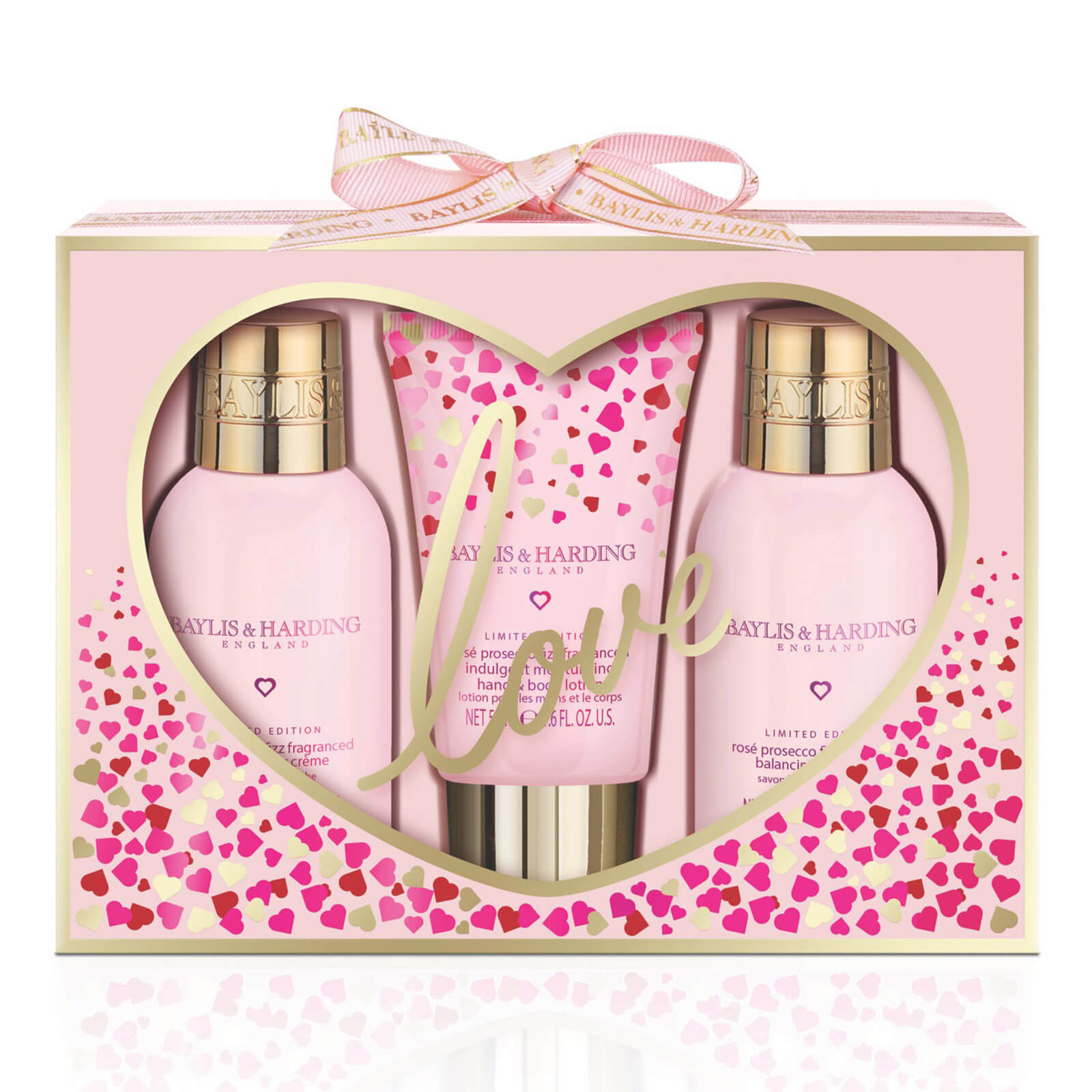Baylis Harding Rosa Sekt Kleines 3 Teiliges Set Sowia